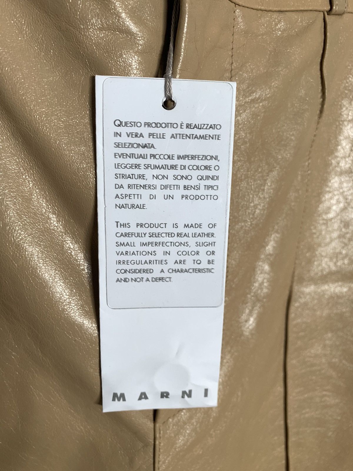 Marni $3500 Lamb Leather Wide Leg Flare Pants Size 28" / US 6 / IT 42 - 11 Thumbnail