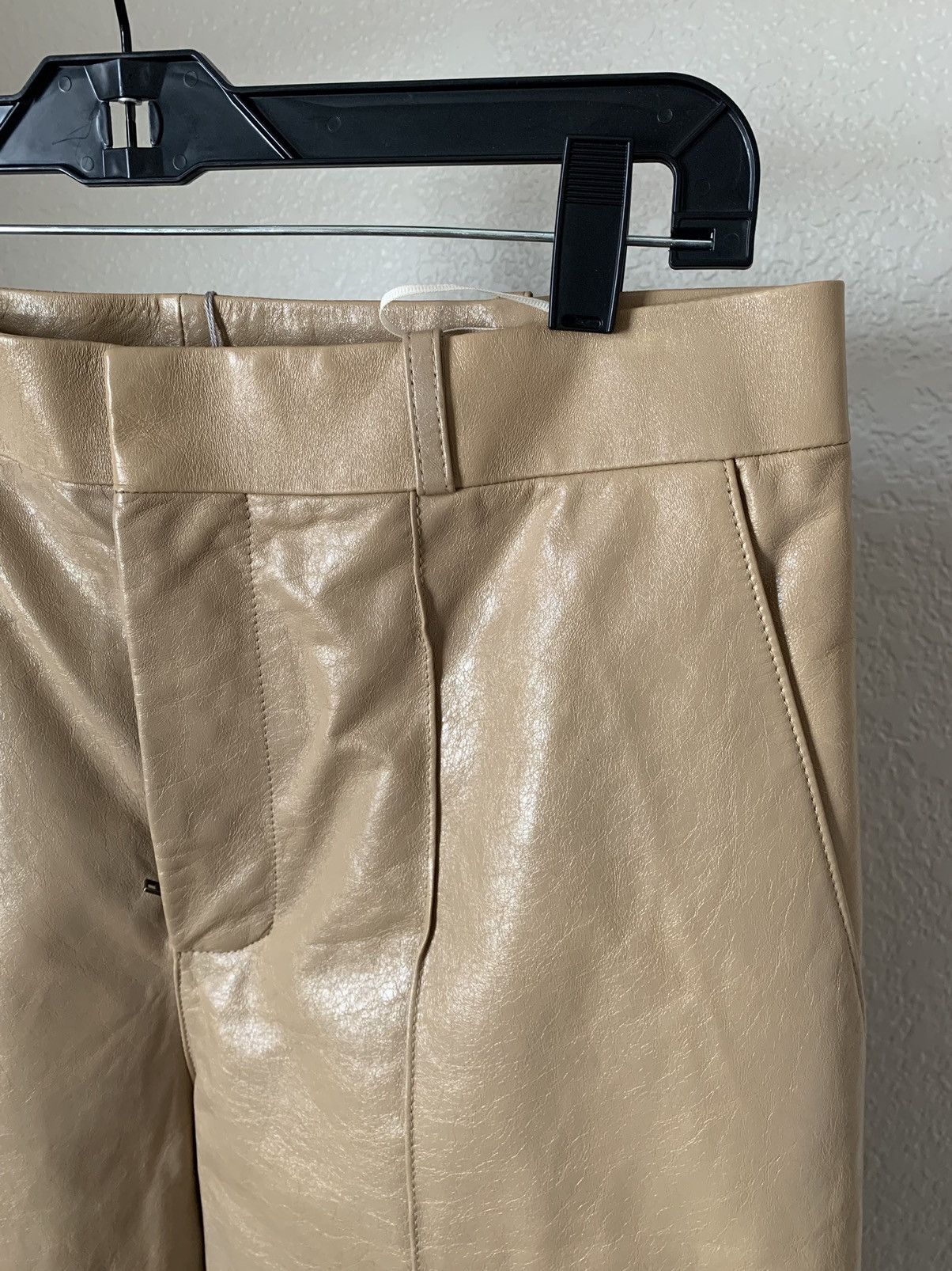 Marni $3500 Lamb Leather Wide Leg Flare Pants Size 28" / US 6 / IT 42 - 6 Thumbnail