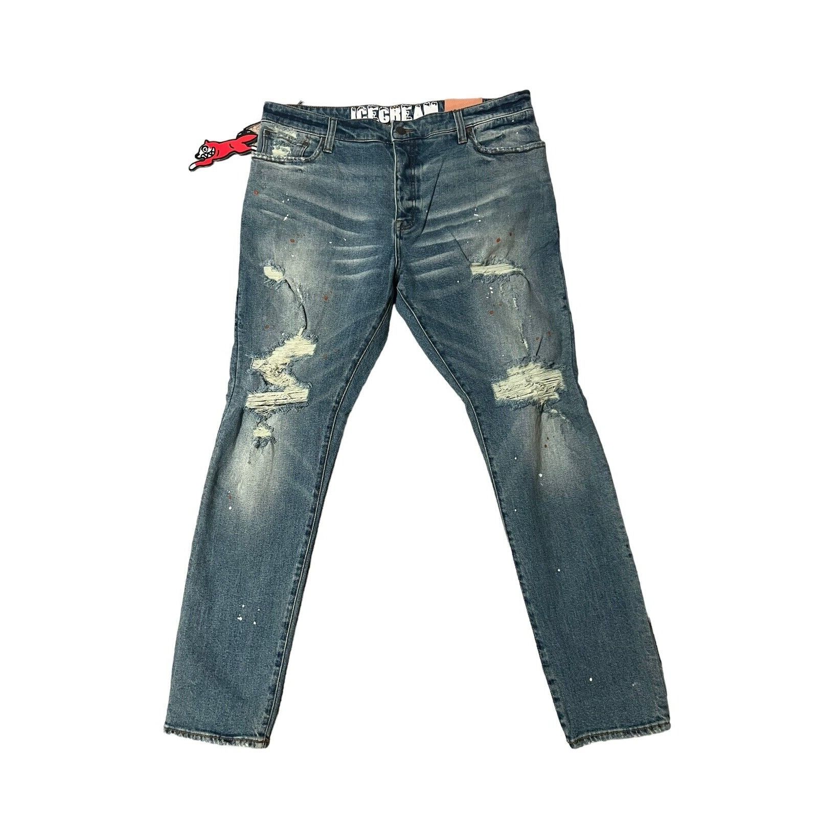 image of Billionaire Boys Club x Icecream Ice Cream Skinny Jeans in Black, Men's (Size 38)