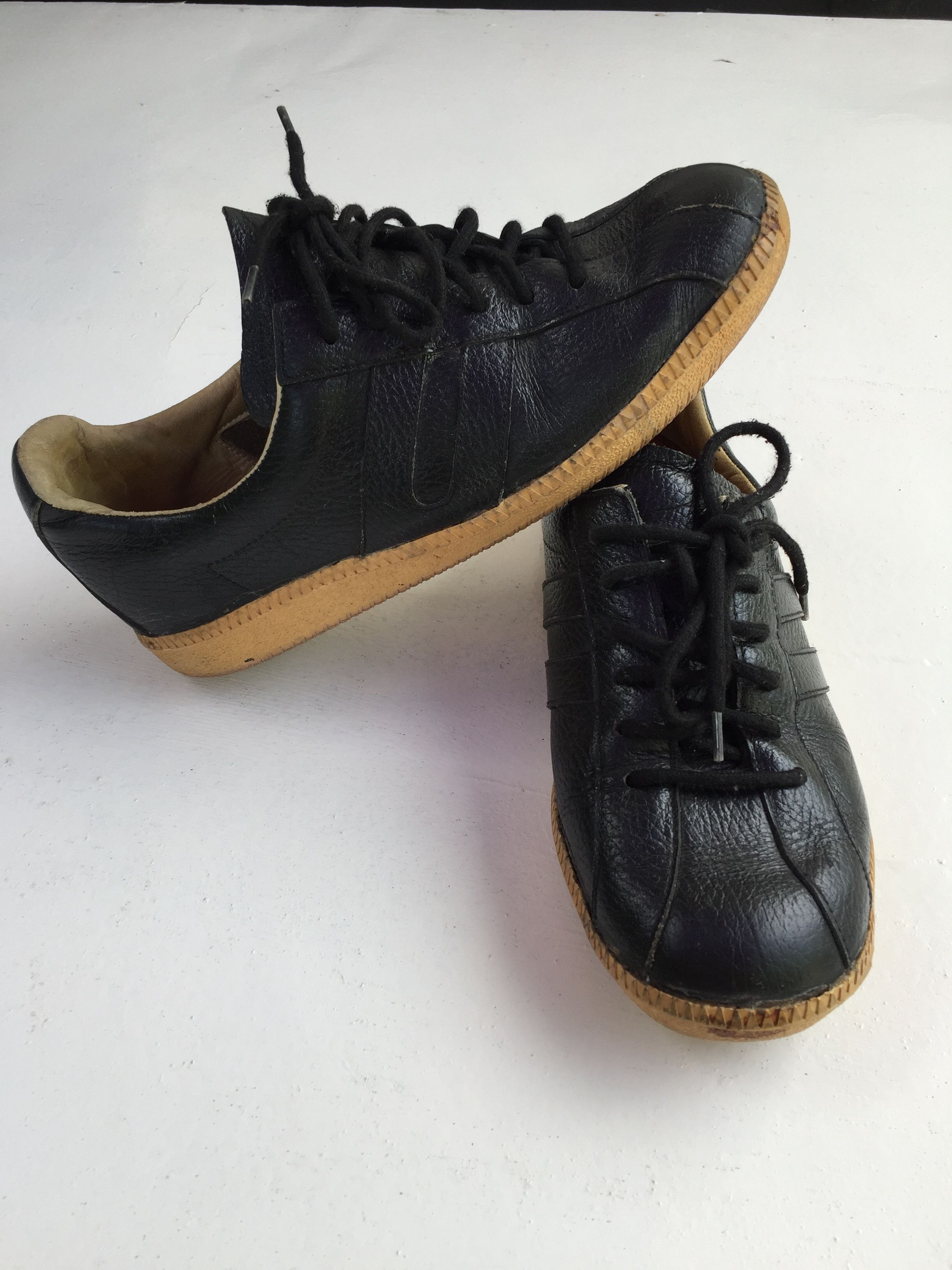 Helmut Lang Archival 90s Helmut Lang leather sneakers Italy black Size US 6.5 / EU 39-40 - 4 Thumbnail