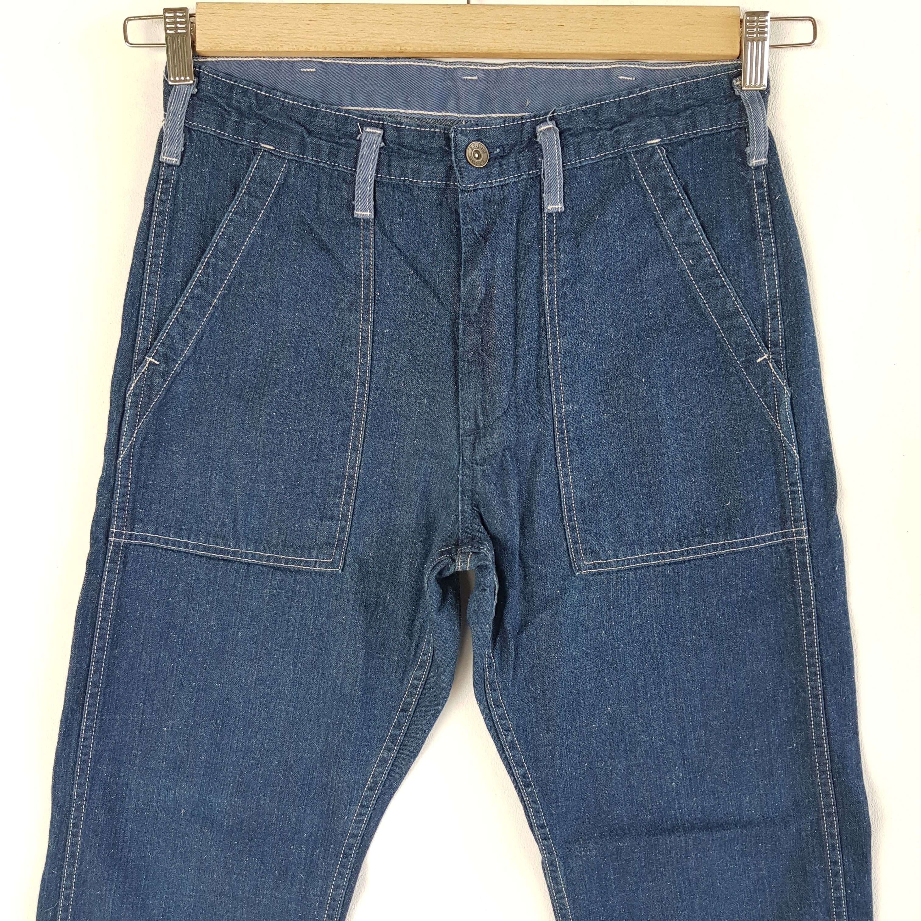Japanese Brand Vintage Japanese Jeans Loose Fit Japanese Denim Pants Size US 30 / EU 46 - 4 Thumbnail