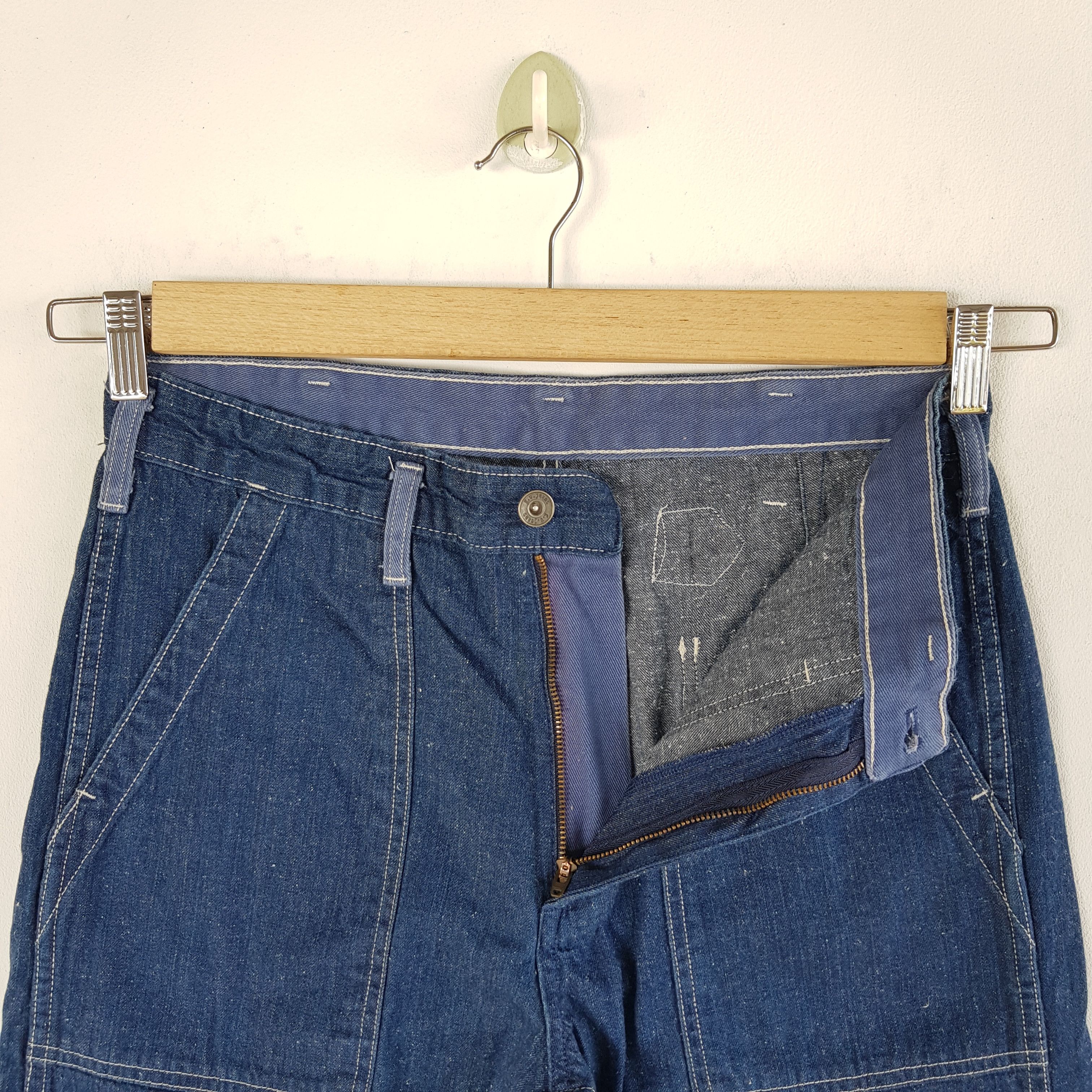 Japanese Brand Vintage Japanese Jeans Loose Fit Japanese Denim Pants Size US 30 / EU 46 - 8 Thumbnail