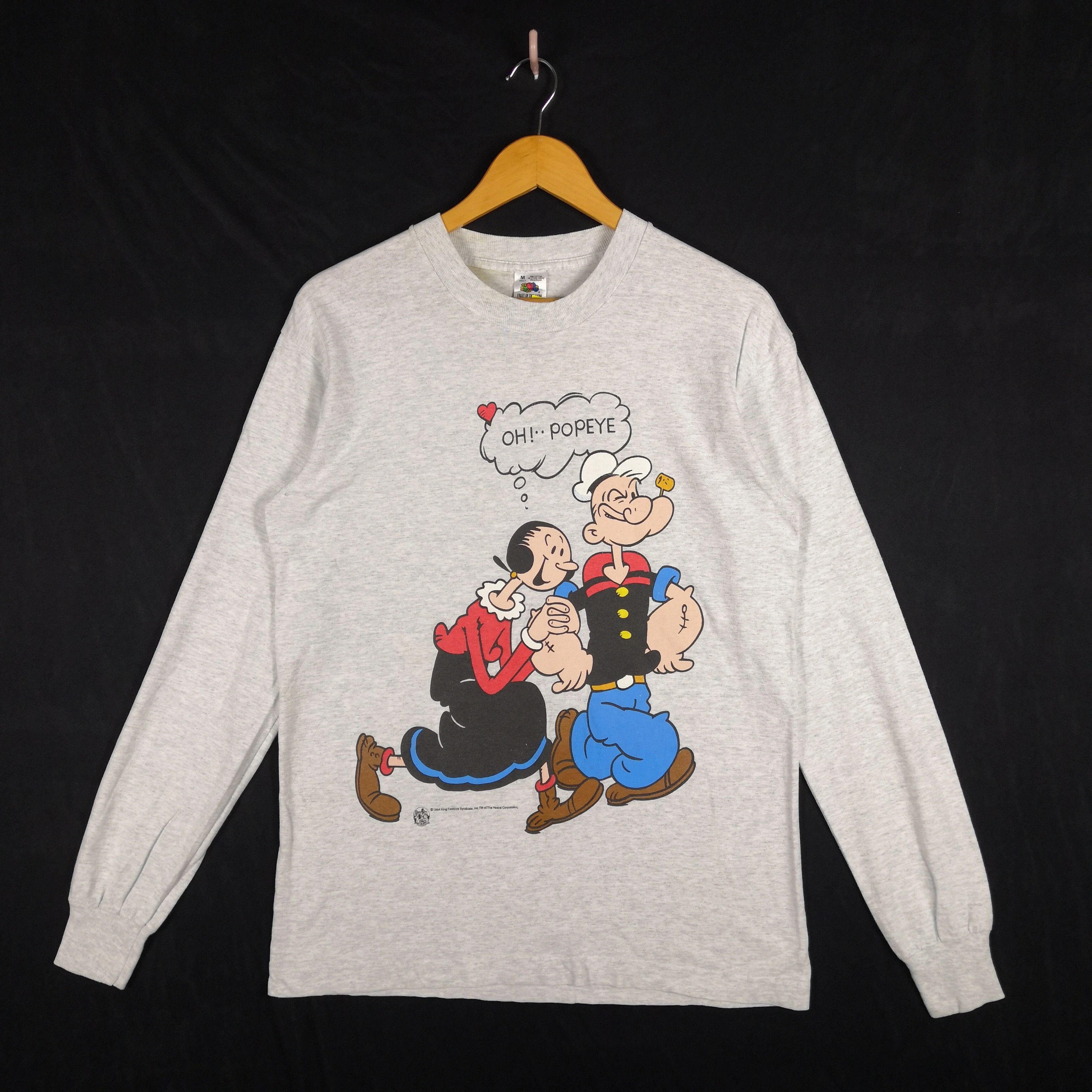 Cartoon Network Vintage Popaye T-Shirt Cartoon Anime Manga Tees 56789 Size US M / EU 48-50 / 2 - 2 Thumbnail