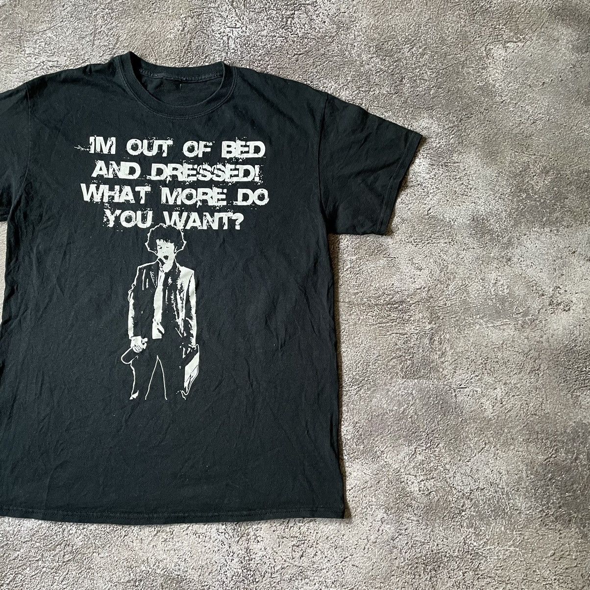 Vintage Y2K Distressed Graphic Tee Dark Print Grunge Thrashed Slim M Size US M / EU 48-50 / 2 - 4 Thumbnail