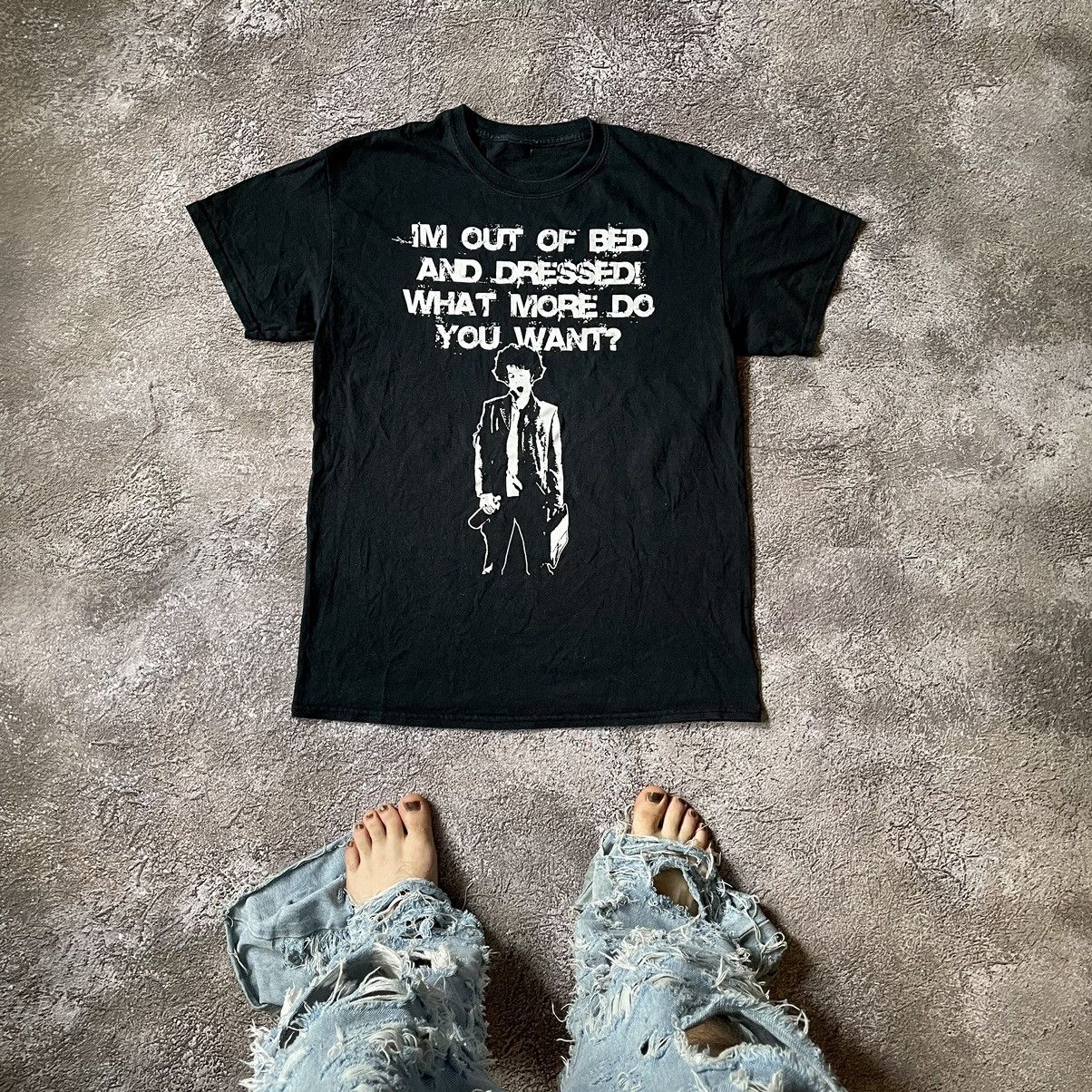 Vintage Y2K Distressed Graphic Tee Dark Print Grunge Thrashed Slim M Size US M / EU 48-50 / 2 - 1 Thumbnail