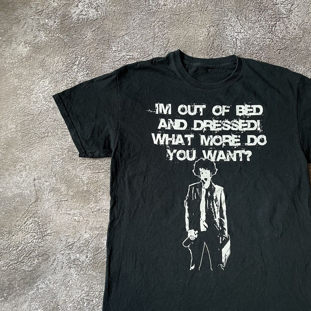 Vintage Y2K Distressed Graphic Tee Dark Print Grunge Thrashed Slim M Size US M / EU 48-50 / 2 - 5 Thumbnail