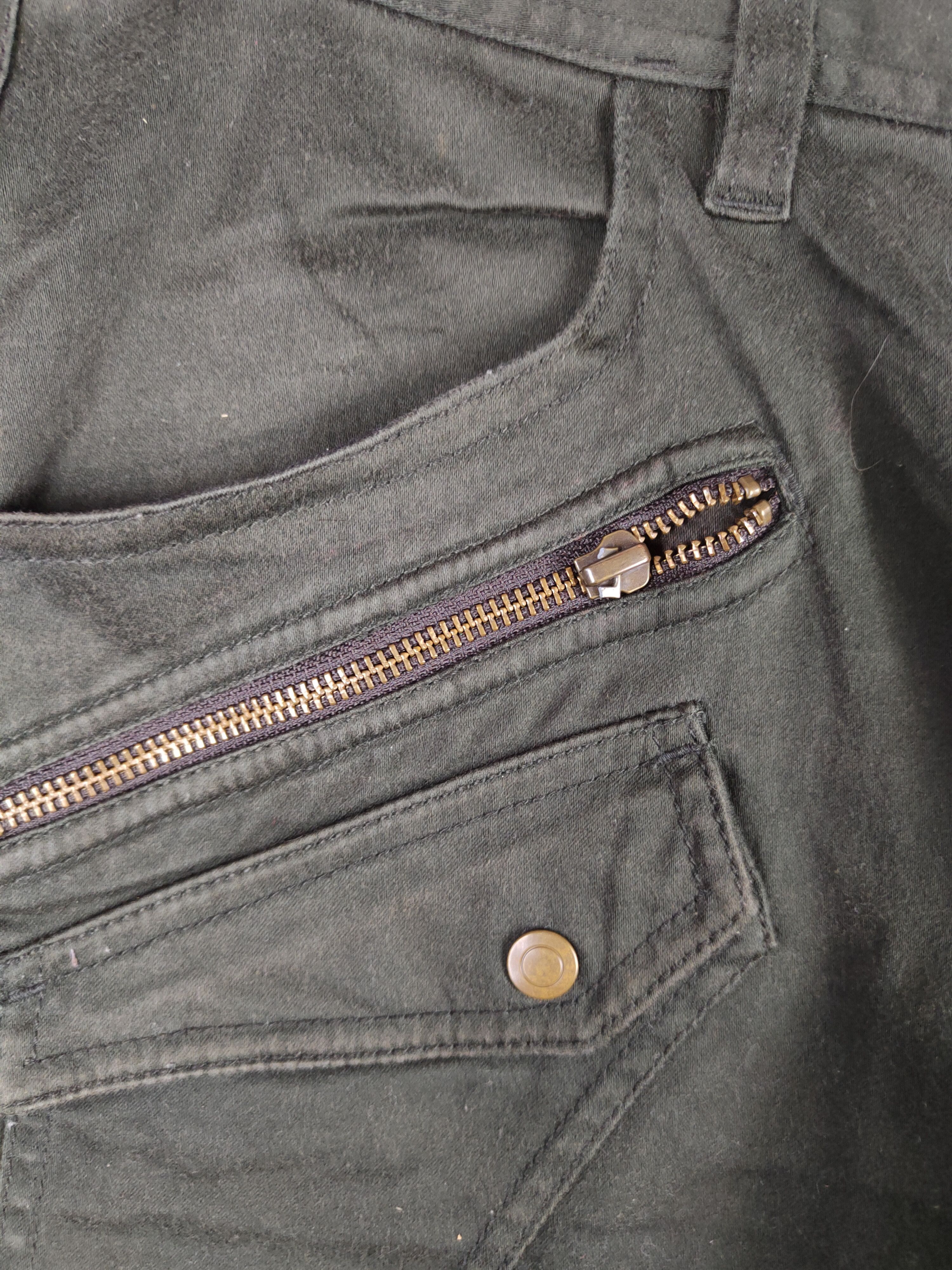 Japanese Brand Nicole Army Green Multi Pocket Tactical Cargo Pants #S602 Size US 30 / EU 46 - 3 Thumbnail