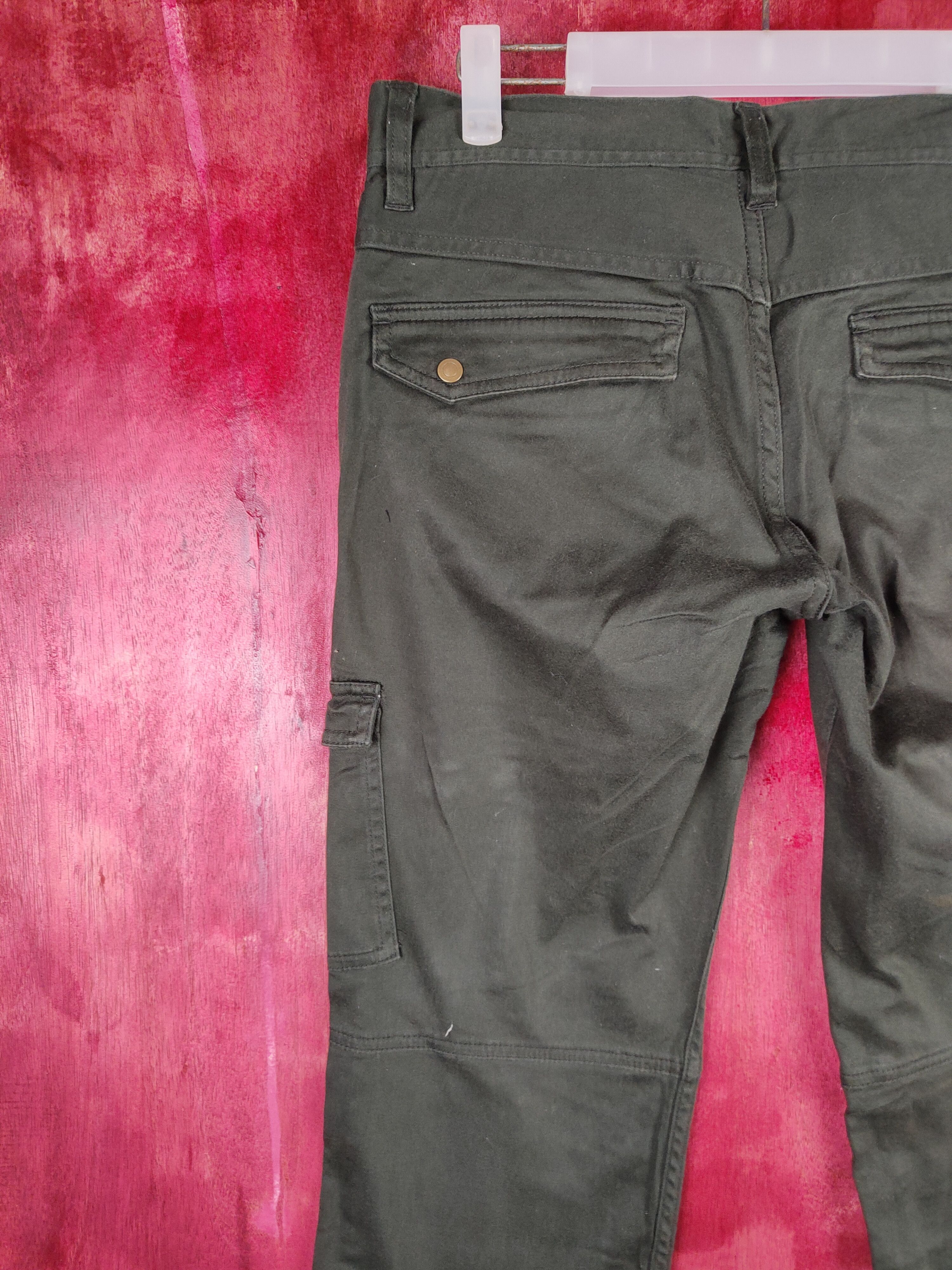 Japanese Brand Nicole Army Green Multi Pocket Tactical Cargo Pants #S602 Size US 30 / EU 46 - 9 Thumbnail