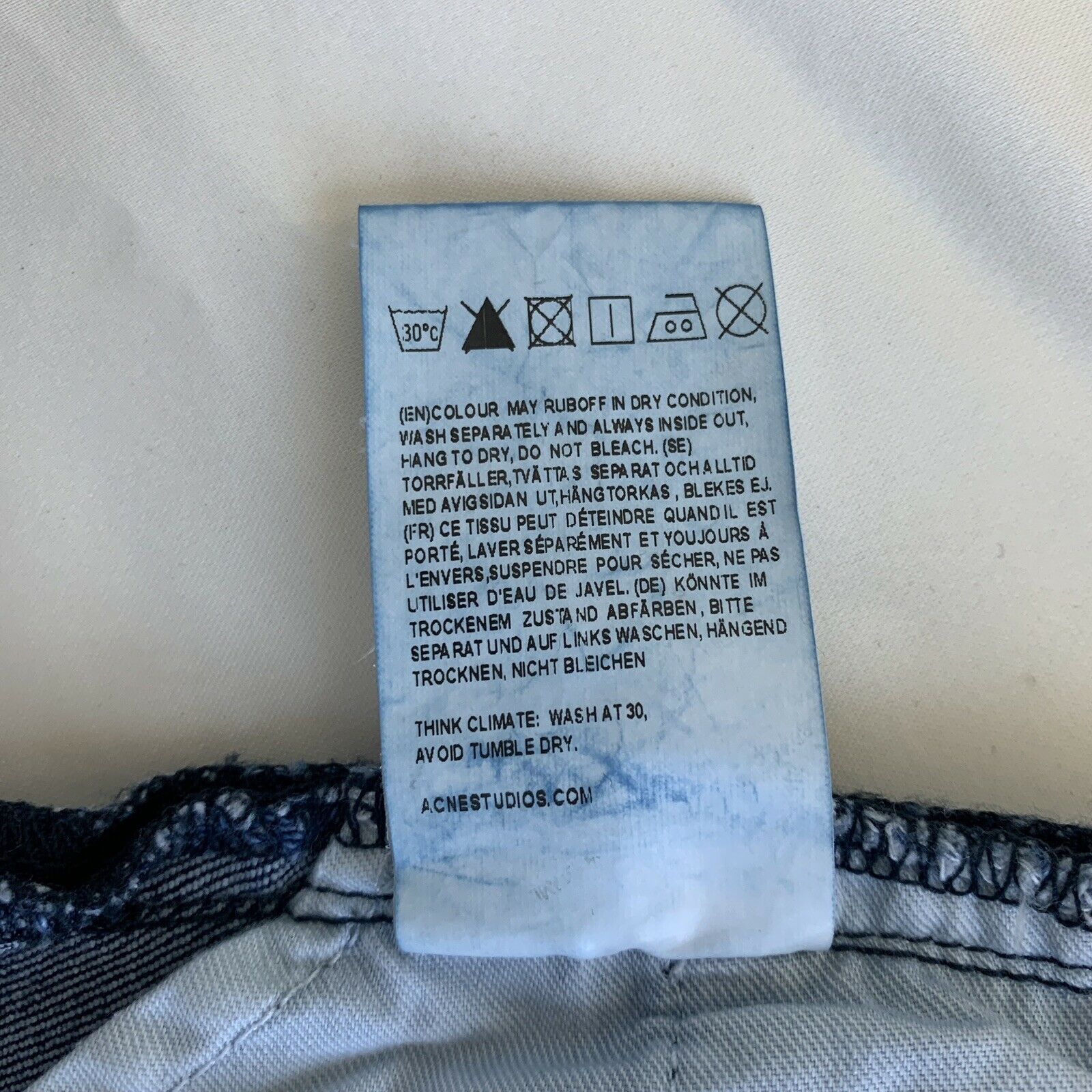 Acne Studios $220 ACNE STUDIOS JEANS, SOFT RINSE SKINNY JEANS, Size 25/32 Size 25" / US 0 / IT 36 - 12 Thumbnail