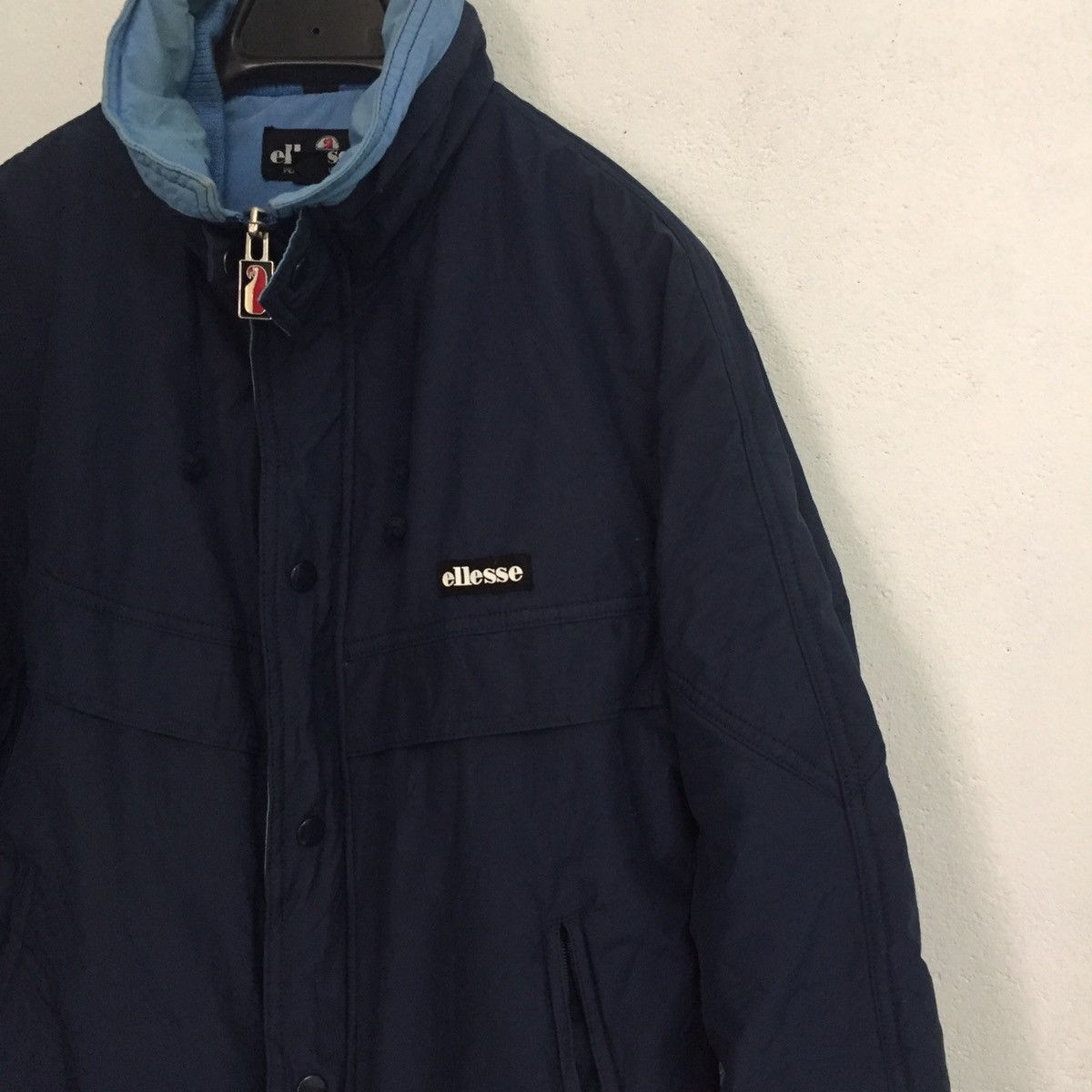 Ellesse × Vintage Vtg Ellesse Alpine Ski World Cup Sweater Jacket With Hoodie Size US L / EU 52-54 / 3 - 9 Thumbnail