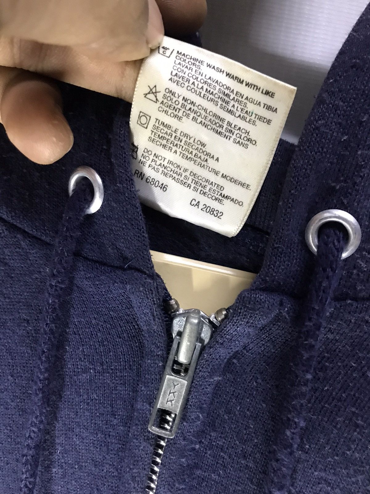 Tultex × Vintage Vintage plain zipper hoodie by tultex Size US M / EU 48-50 / 2 - 4 Thumbnail