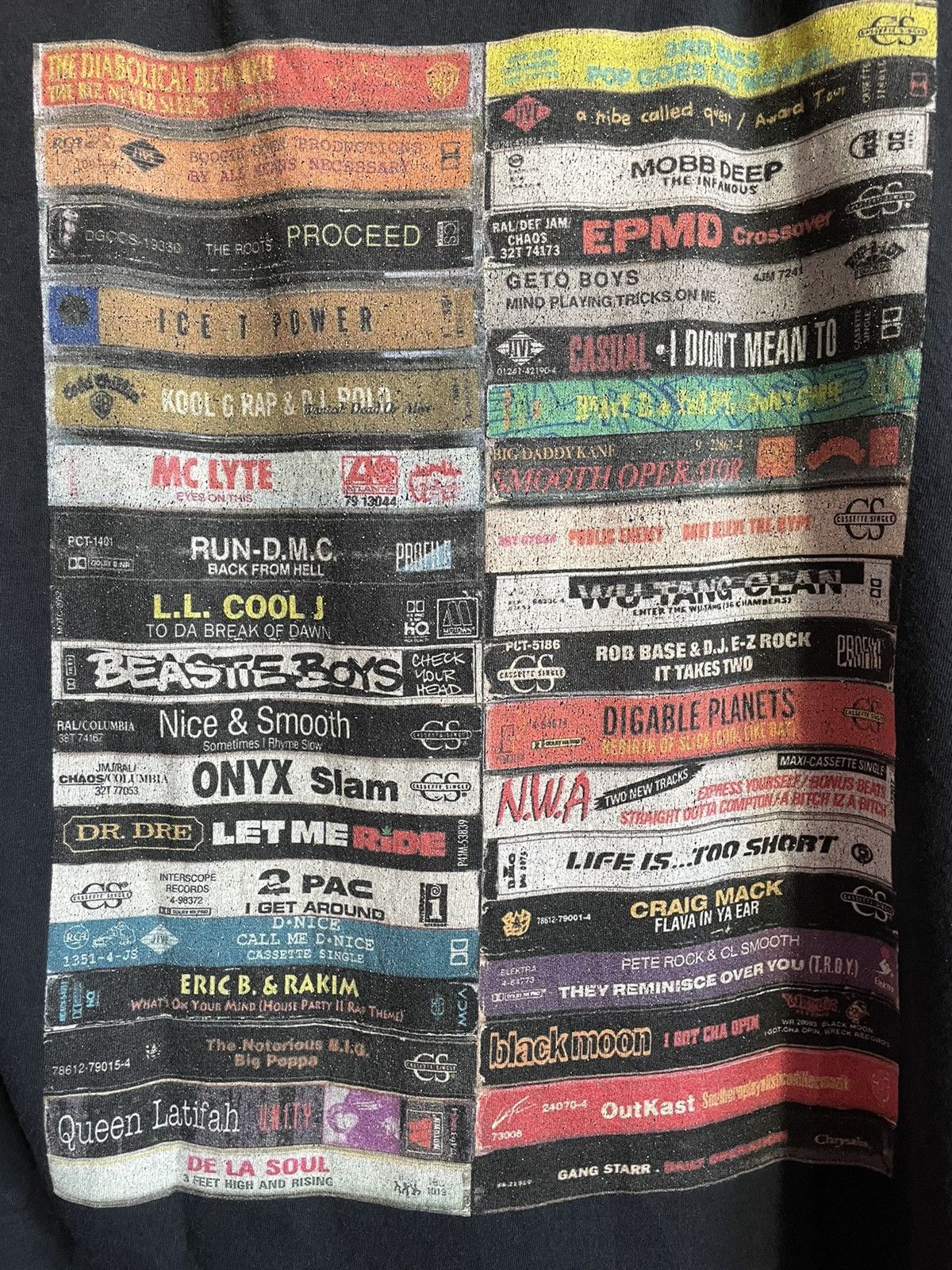 Band Tees × Rap Tees × Vintage vintage Raptee Z2 NWA Run DMC 2 Pac BlackMoon Queen Latifah Size US M / EU 48-50 / 2 - 2 Thumbnail