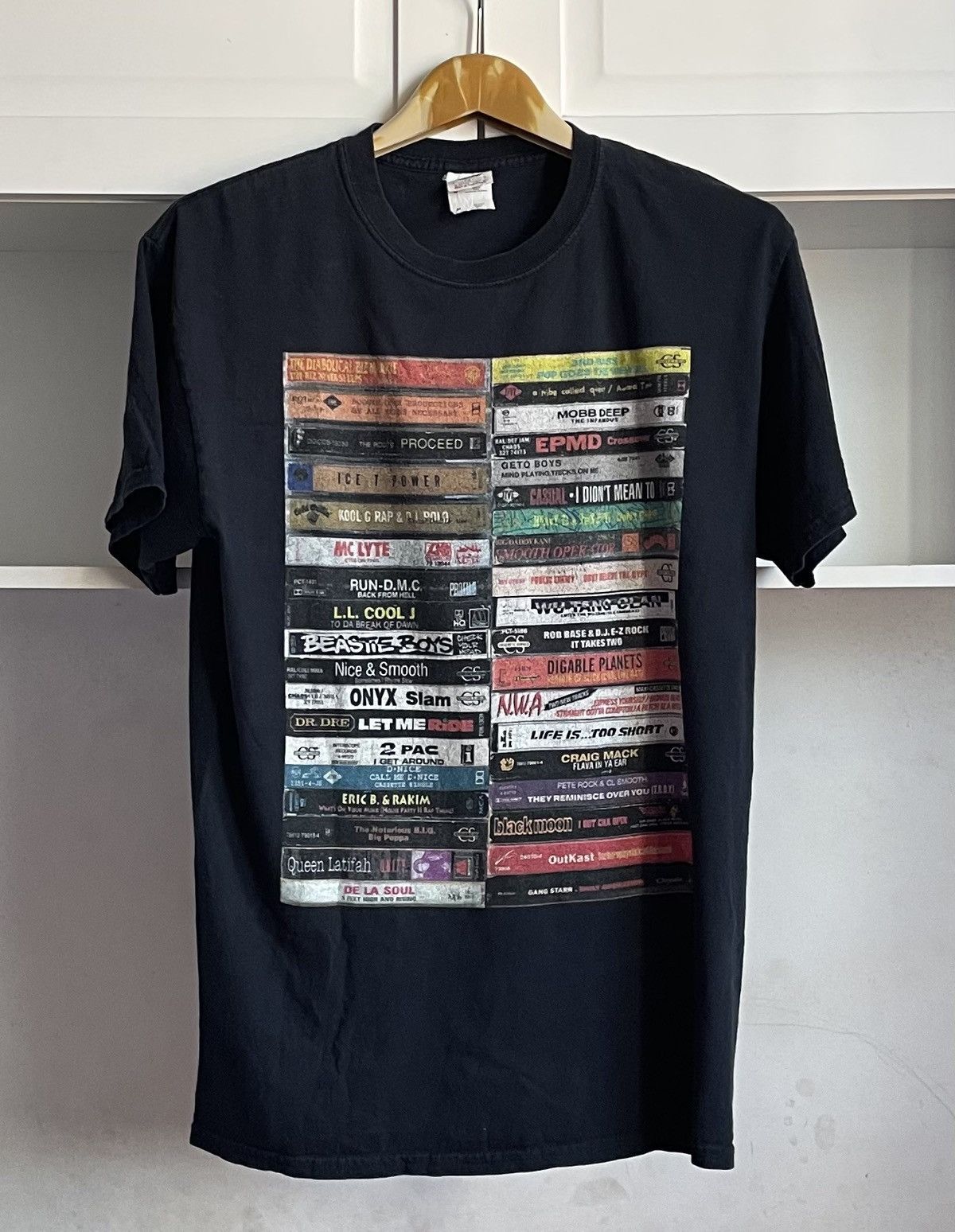 Band Tees × Rap Tees × Vintage vintage Raptee Z2 NWA Run DMC 2 Pac BlackMoon Queen Latifah Size US M / EU 48-50 / 2 - 1 Thumbnail