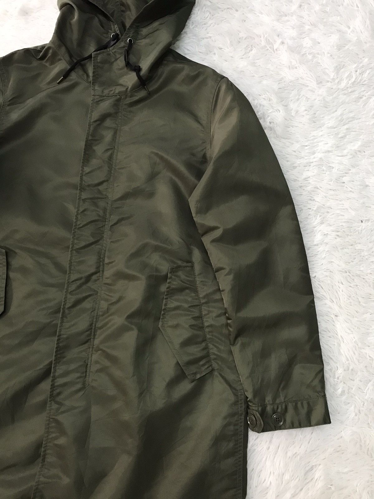 NANO universe Nano Universe Nylon Fishtail Parka Jacket Hoodie Size US M / EU 48-50 / 2 - 4 Thumbnail