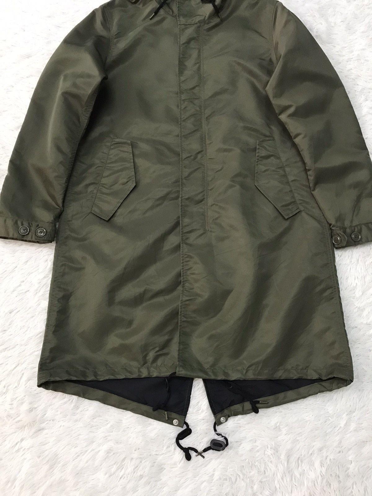 NANO universe Nano Universe Nylon Fishtail Parka Jacket Hoodie Size US M / EU 48-50 / 2 - 3 Thumbnail