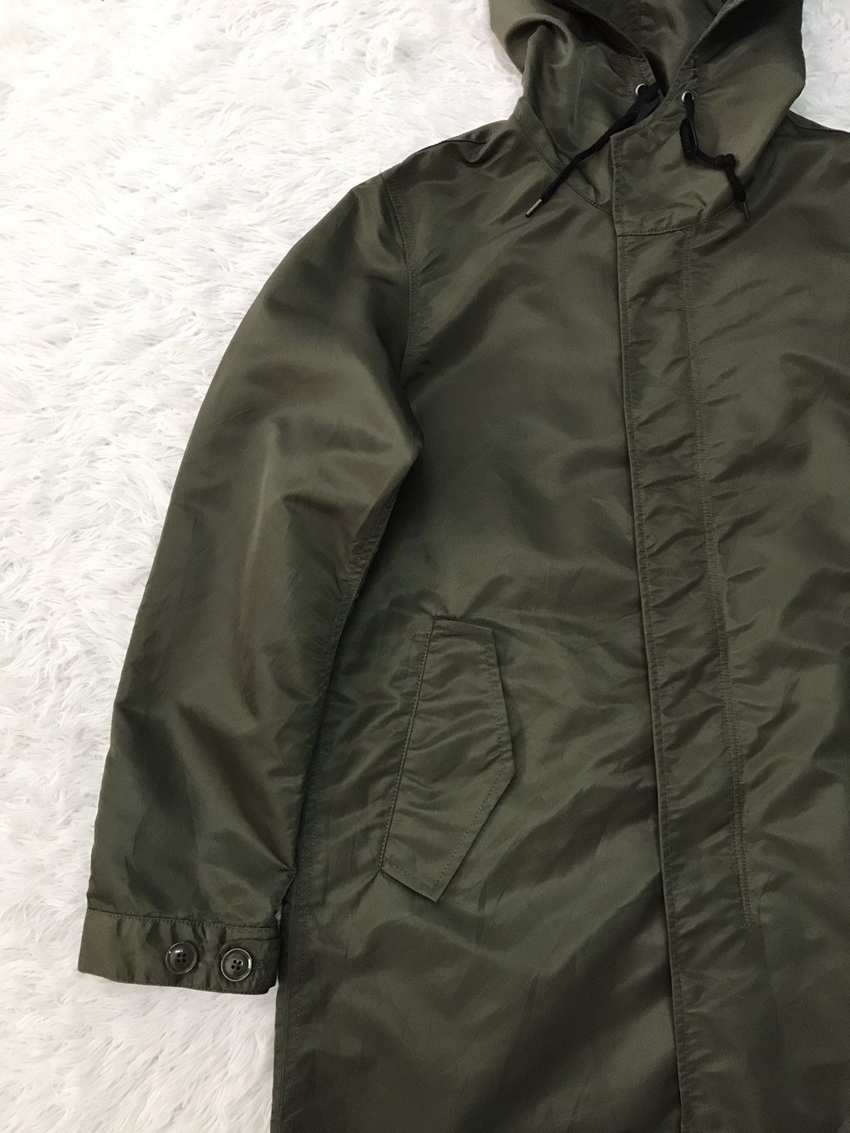 NANO universe Nano Universe Nylon Fishtail Parka Jacket Hoodie Size US M / EU 48-50 / 2 - 5 Thumbnail