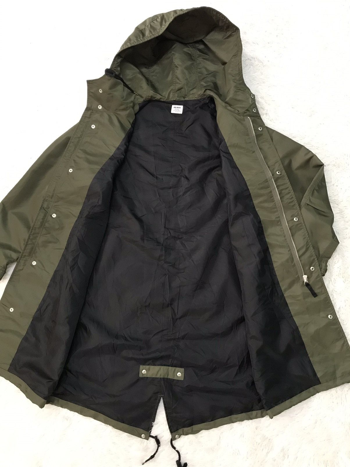 NANO universe Nano Universe Nylon Fishtail Parka Jacket Hoodie Size US M / EU 48-50 / 2 - 12 Thumbnail