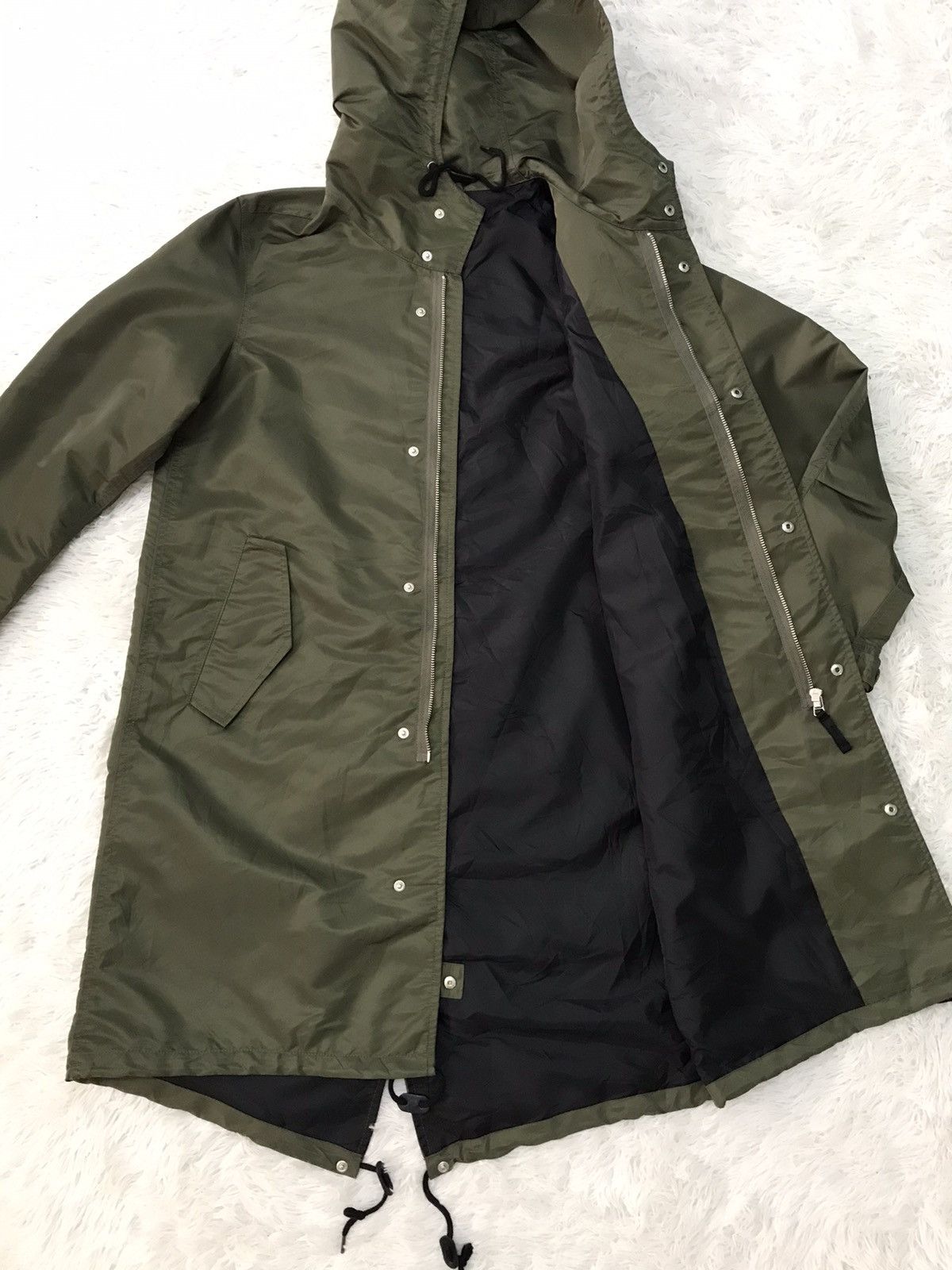 NANO universe Nano Universe Nylon Fishtail Parka Jacket Hoodie Size US M / EU 48-50 / 2 - 11 Thumbnail