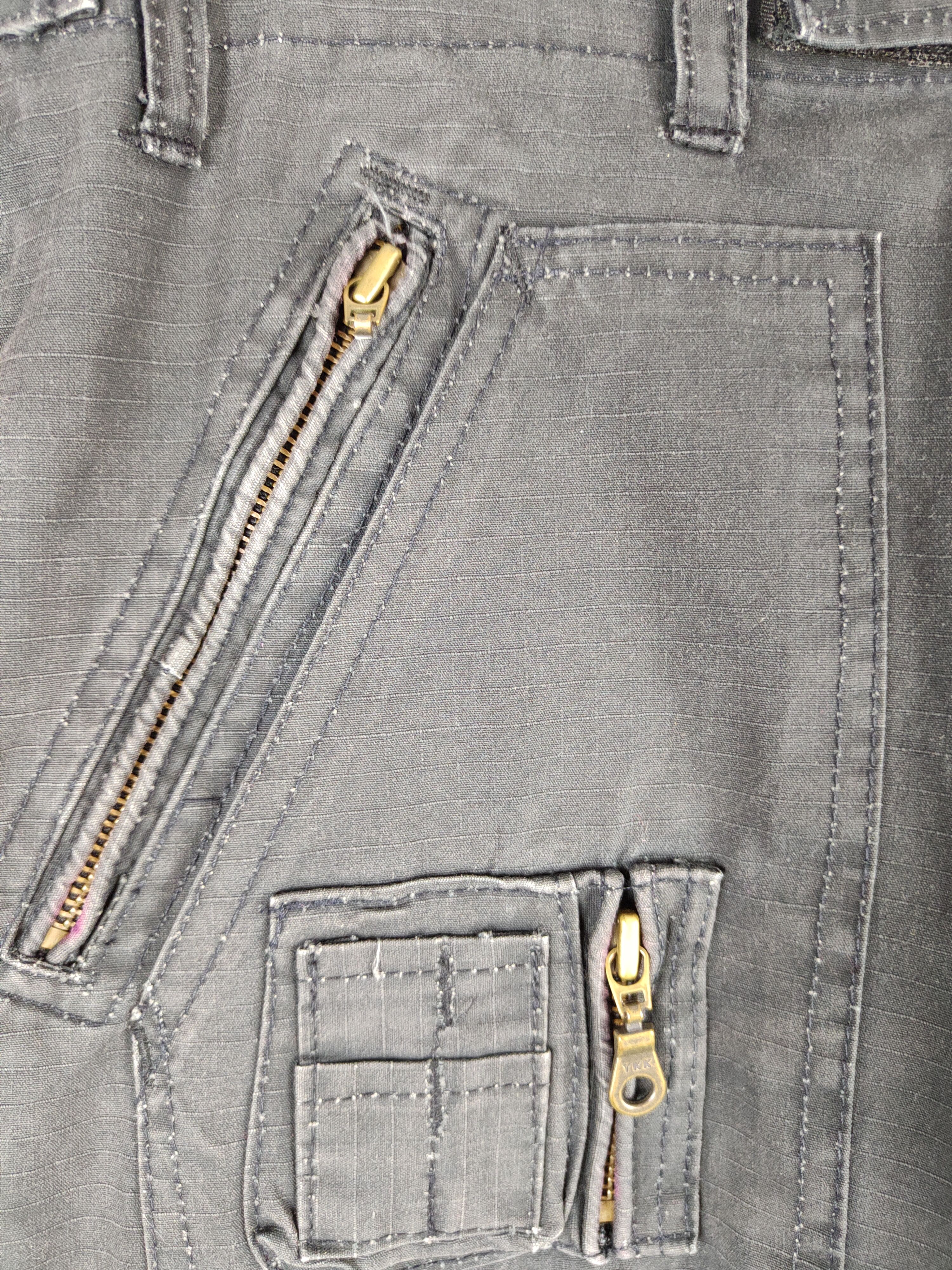If Six Was Nine DL Peace-Corps Black Multi Pocket Tactical Cargo Pants #S603 Size US 31 - 3 Thumbnail