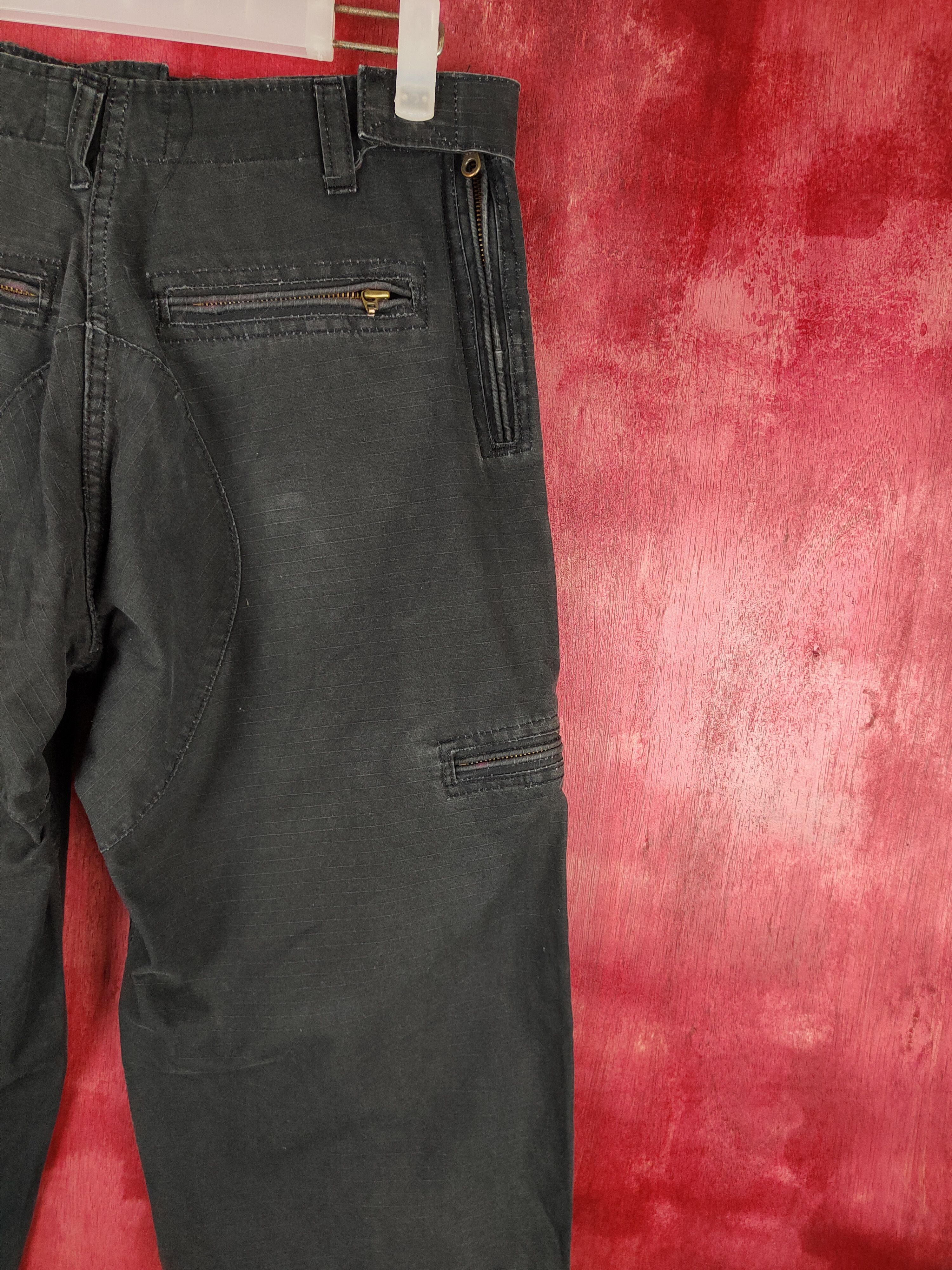 If Six Was Nine DL Peace-Corps Black Multi Pocket Tactical Cargo Pants #S603 Size US 31 - 13 Thumbnail