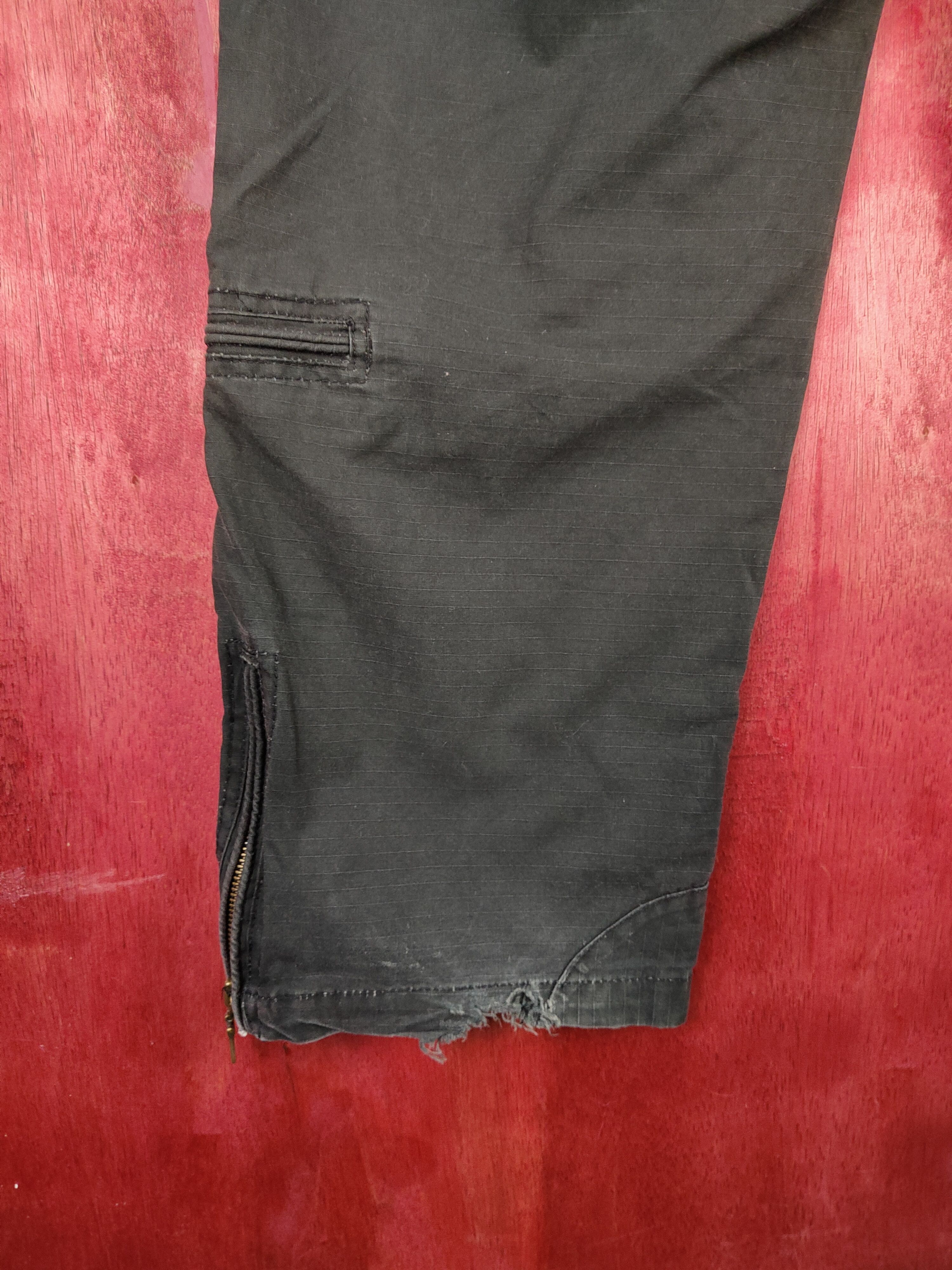 If Six Was Nine DL Peace-Corps Black Multi Pocket Tactical Cargo Pants #S603 Size US 31 - 10 Thumbnail