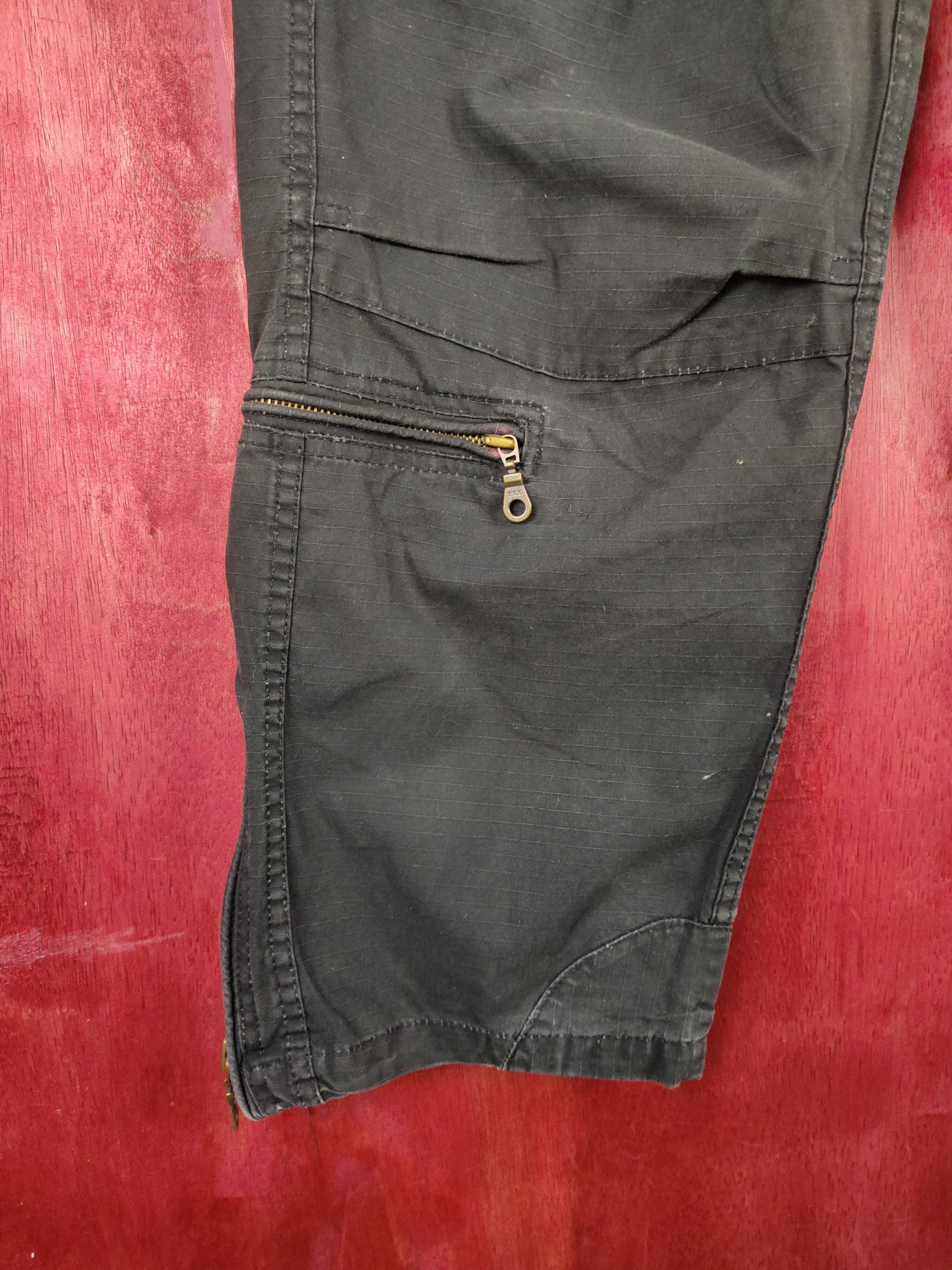 If Six Was Nine DL Peace-Corps Black Multi Pocket Tactical Cargo Pants #S603 Size US 31 - 5 Thumbnail