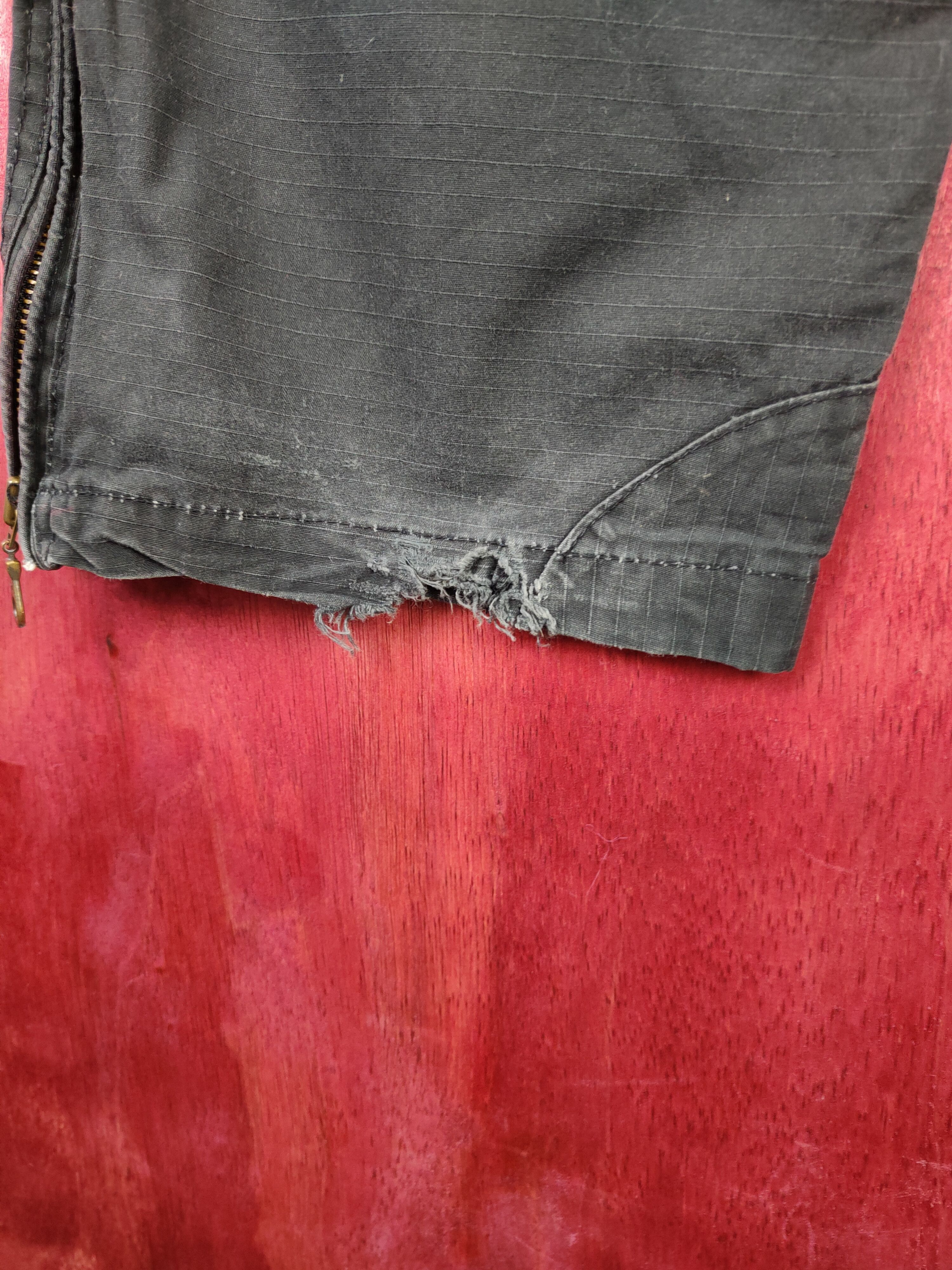 If Six Was Nine DL Peace-Corps Black Multi Pocket Tactical Cargo Pants #S603 Size US 31 - 11 Thumbnail