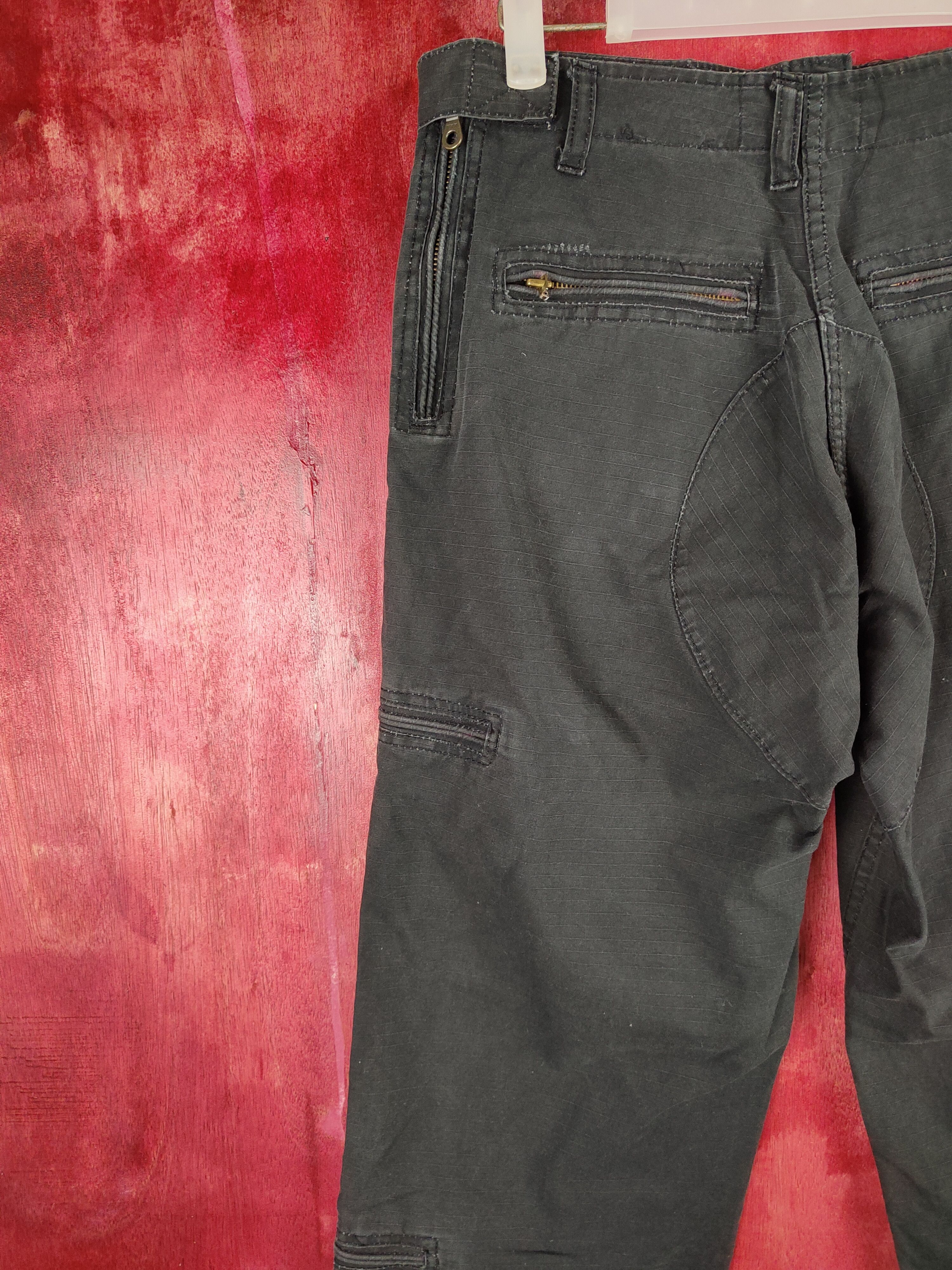If Six Was Nine DL Peace-Corps Black Multi Pocket Tactical Cargo Pants #S603 Size US 31 - 9 Thumbnail