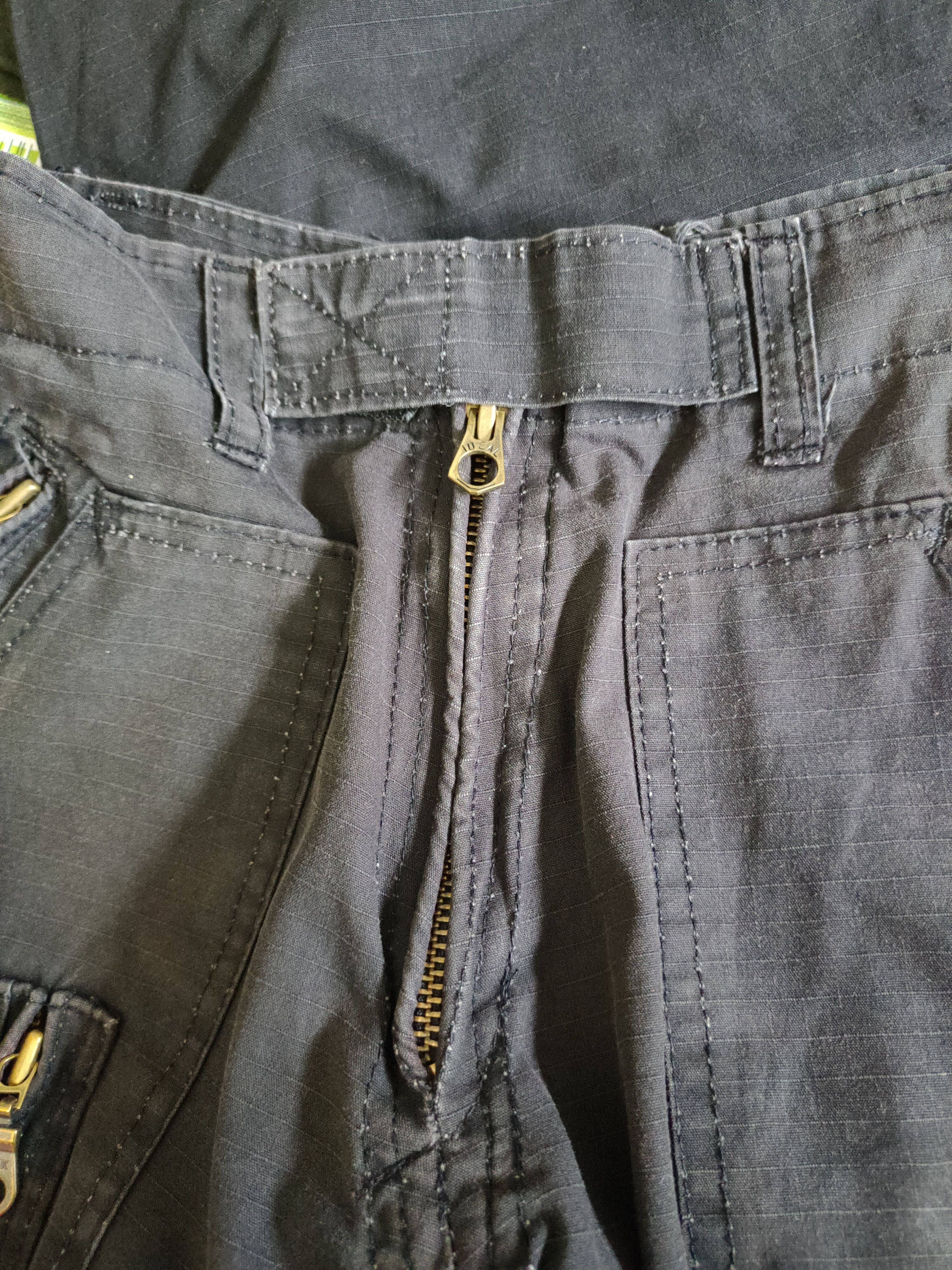 If Six Was Nine DL Peace-Corps Black Multi Pocket Tactical Cargo Pants #S603 Size US 31 - 16 Thumbnail