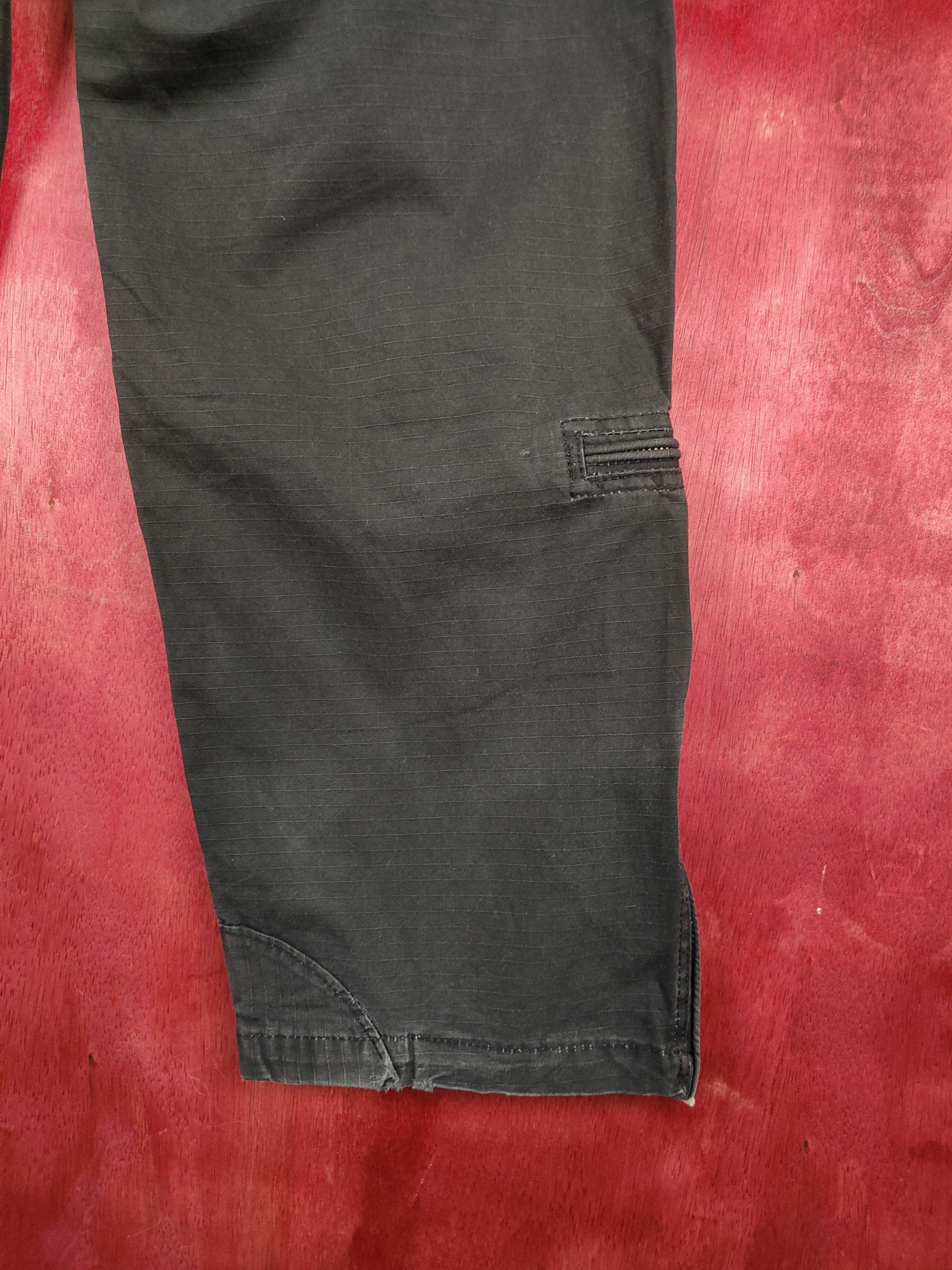 If Six Was Nine DL Peace-Corps Black Multi Pocket Tactical Cargo Pants #S603 Size US 31 - 14 Thumbnail