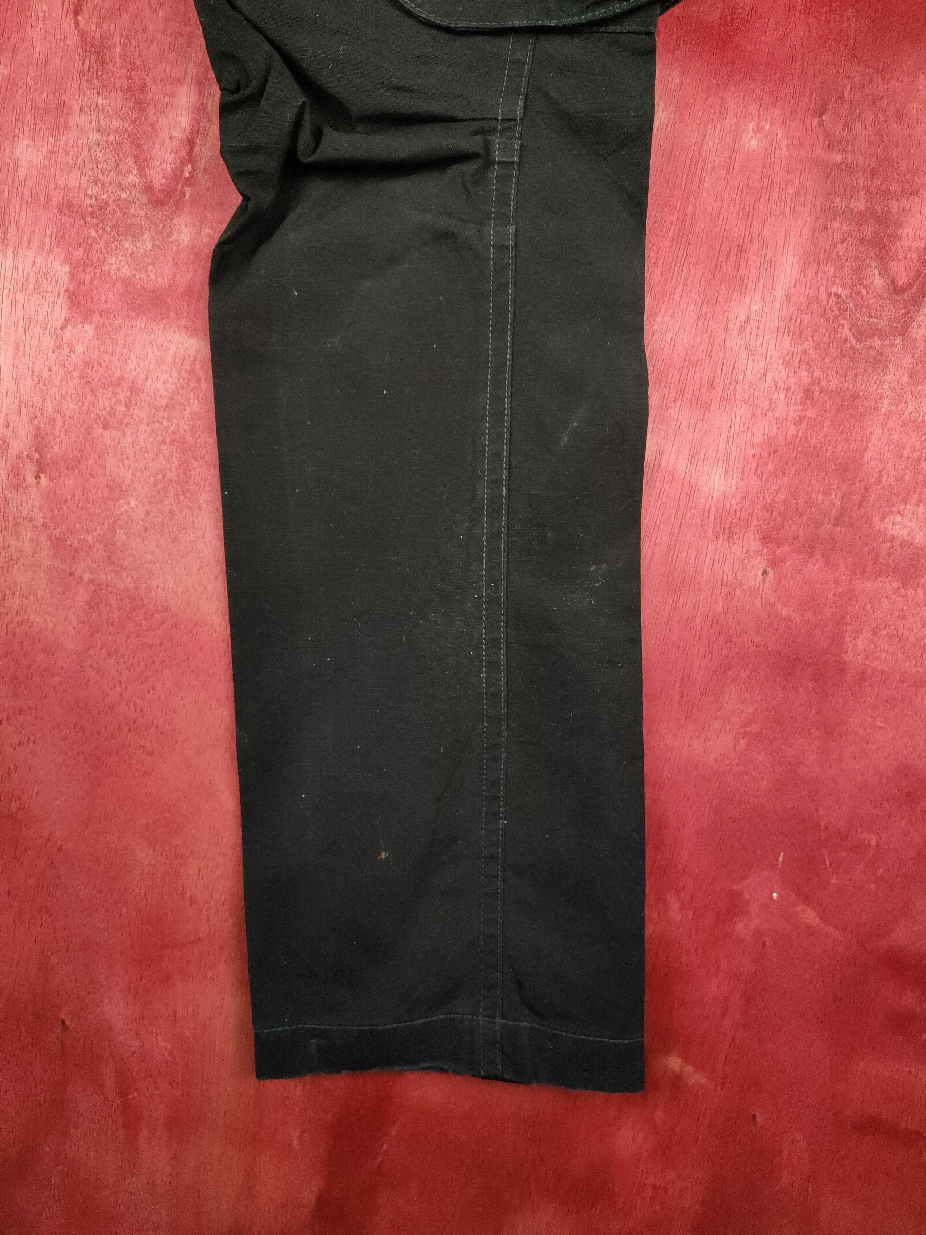 If Six Was Nine DL Tettsup Double waist Black Multi Pocket Cargo Pants #S605 Size US 28 / EU 44 - 6 Thumbnail