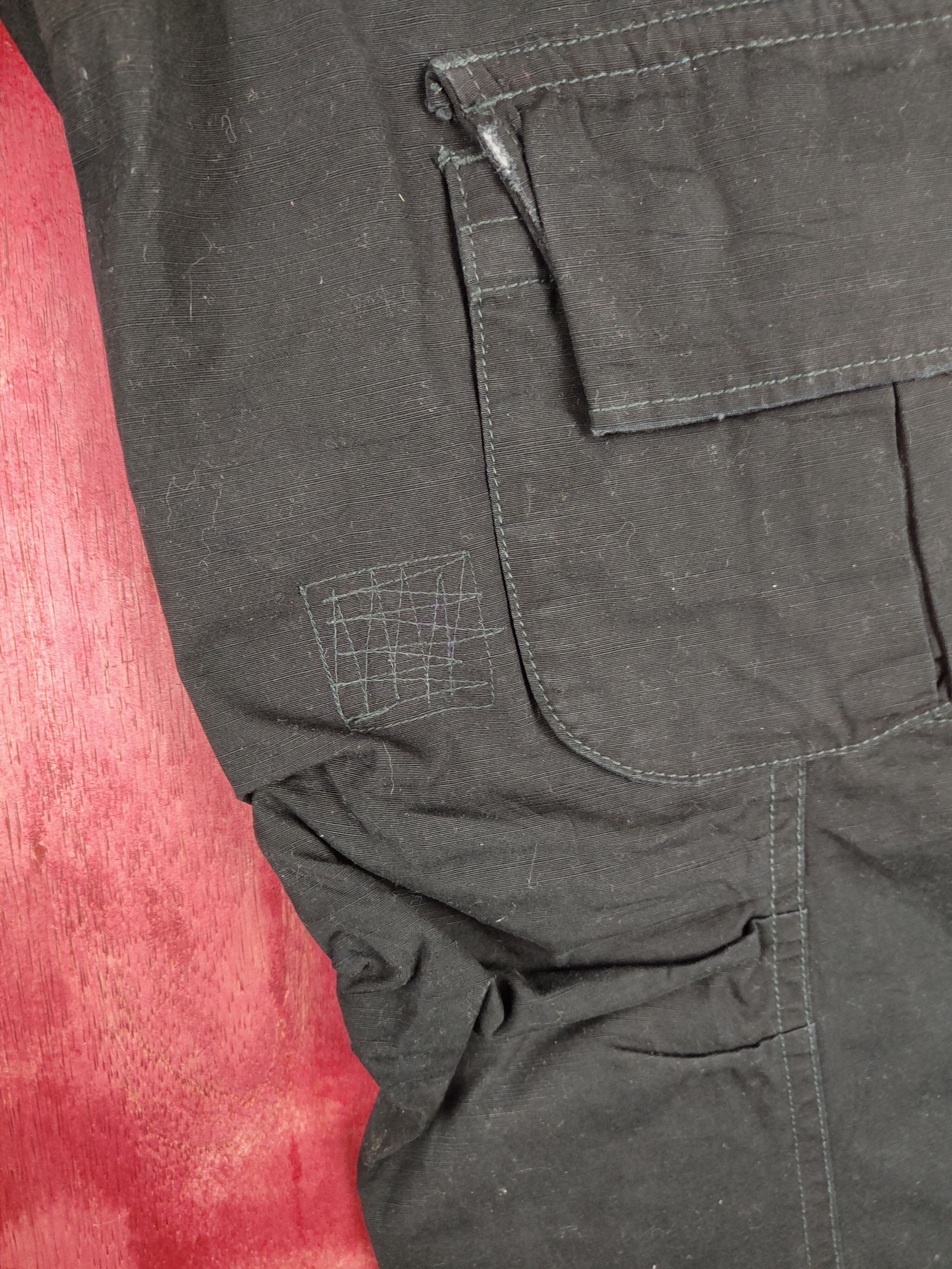 If Six Was Nine DL Tettsup Double waist Black Multi Pocket Cargo Pants #S605 Size US 28 / EU 44 - 7 Thumbnail