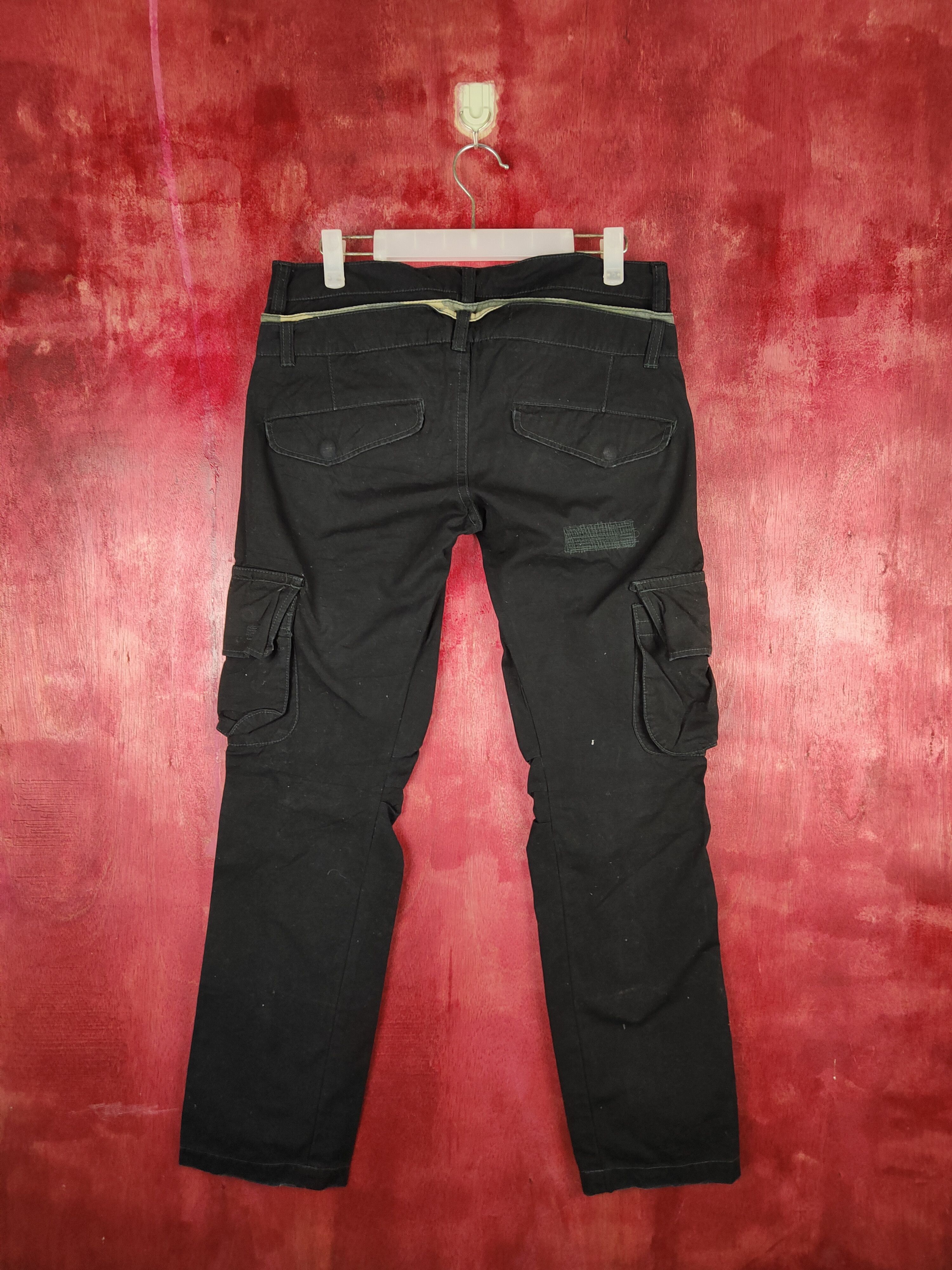 If Six Was Nine DL Tettsup Double waist Black Multi Pocket Cargo Pants #S605 Size US 28 / EU 44 - 9 Thumbnail