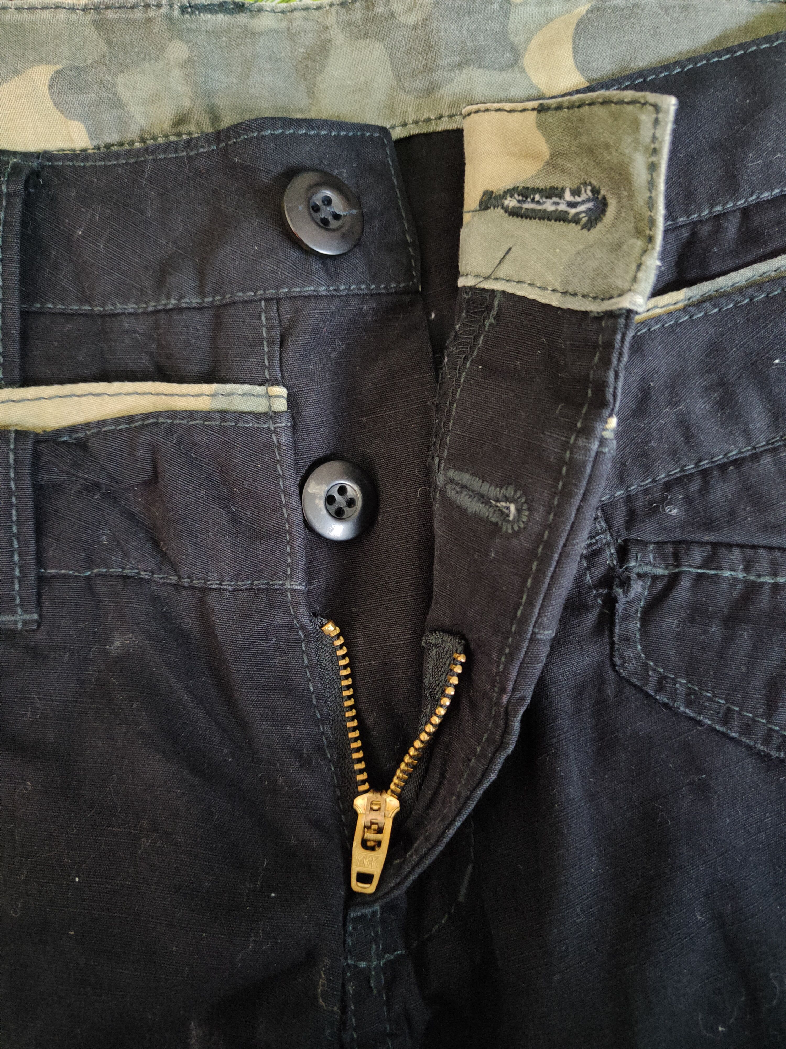 If Six Was Nine DL Tettsup Double waist Black Multi Pocket Cargo Pants #S605 Size US 28 / EU 44 - 16 Thumbnail