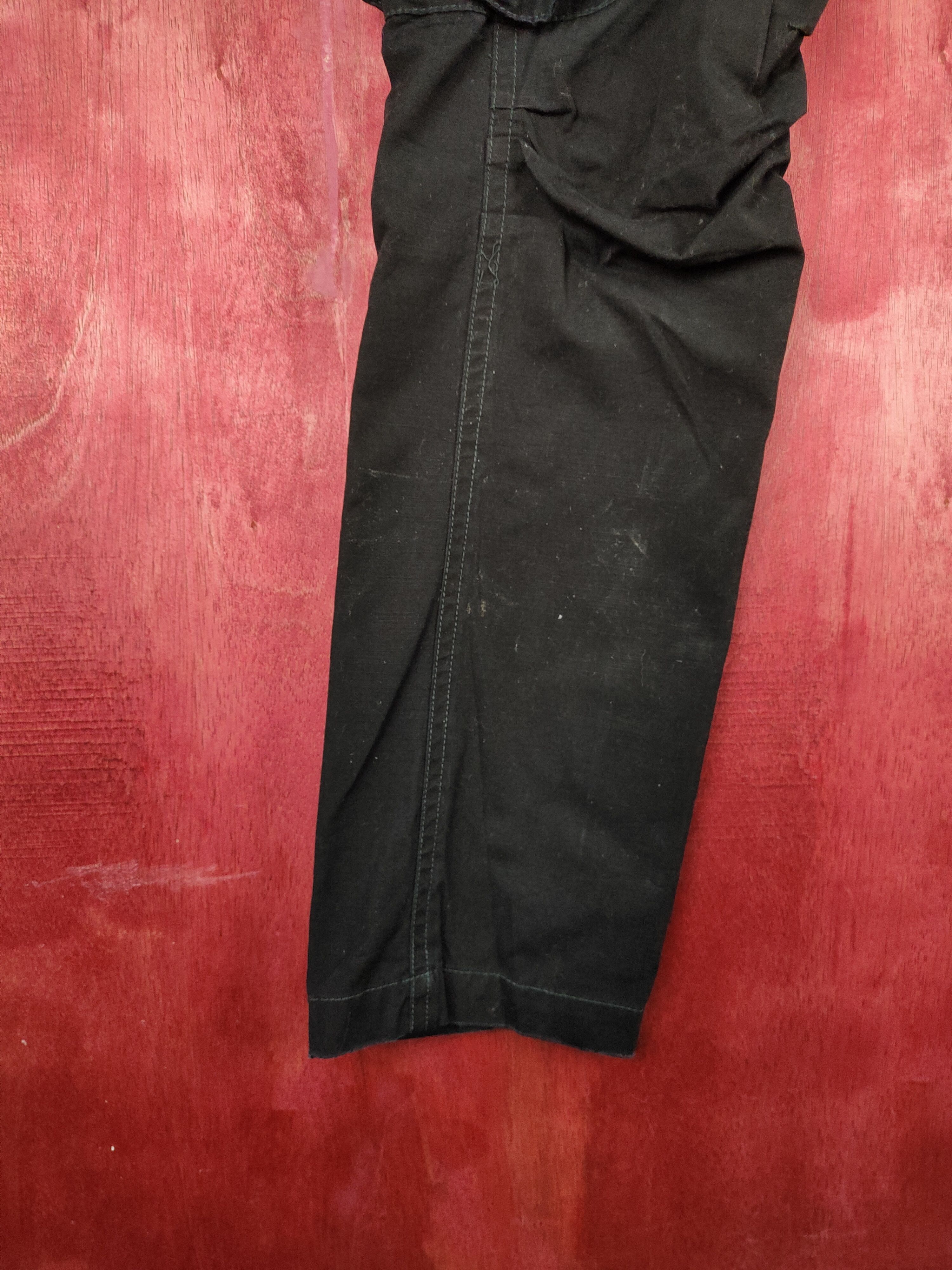 If Six Was Nine DL Tettsup Double waist Black Multi Pocket Cargo Pants #S605 Size US 28 / EU 44 - 4 Thumbnail