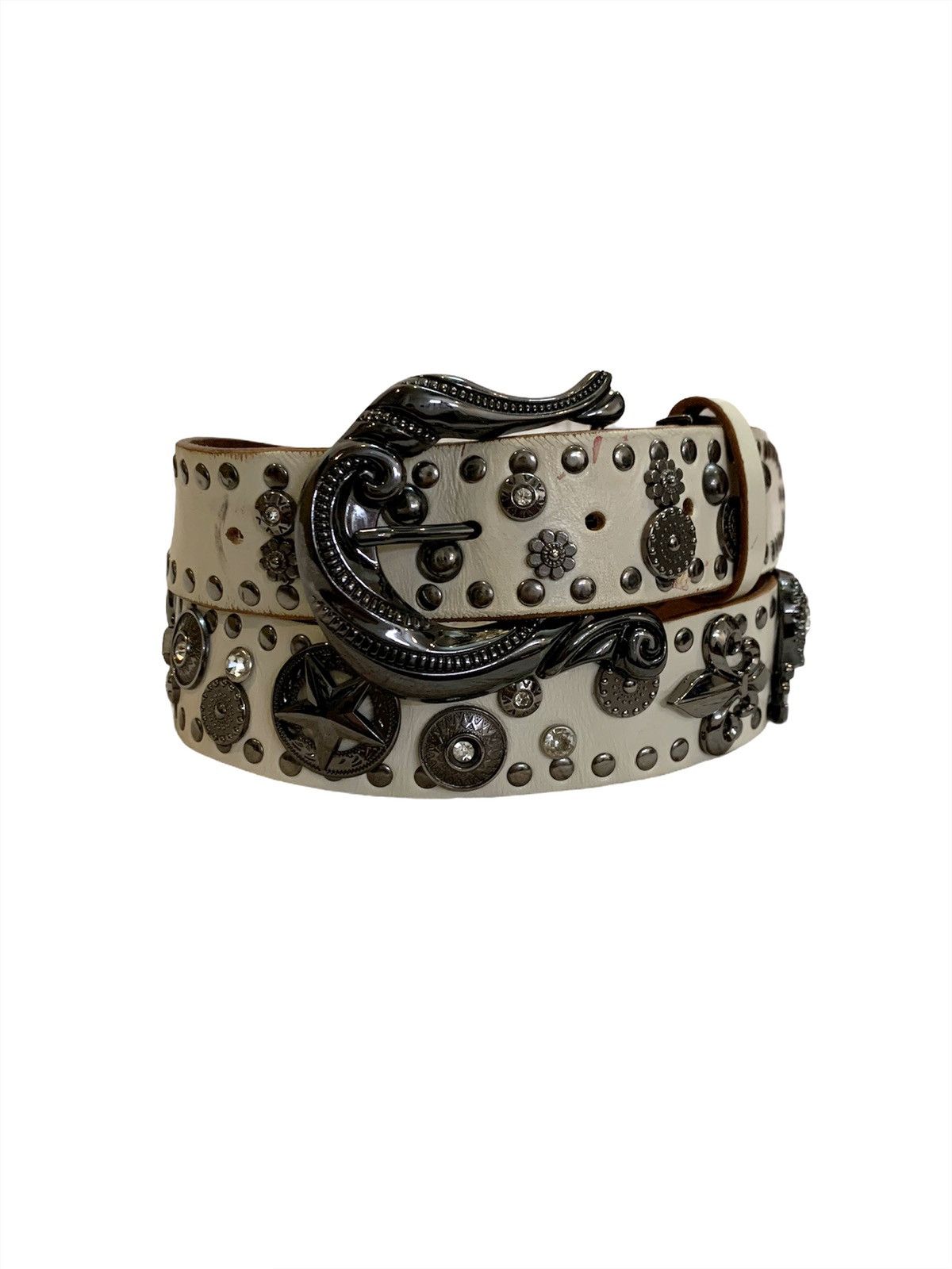 Iliana Leather Belt - White main image 1