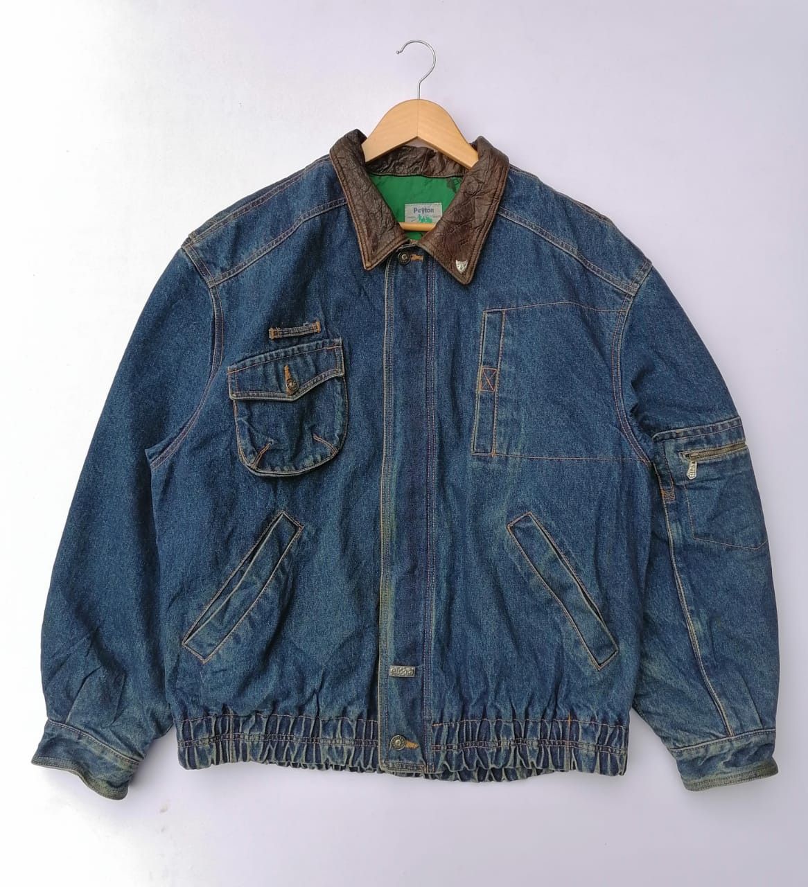 Vintage Vintage Peyton Denim Jacket Size US L / EU 52-54 / 3 - 1 Thumbnail