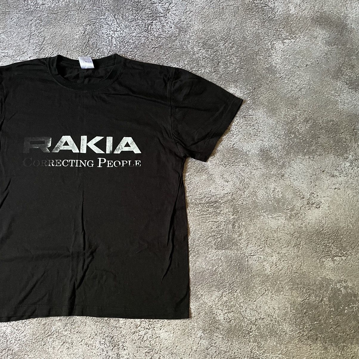 Vintage Vintage Y2K Rakia Graphic Tee Faded Black Streetwear Slim XL Size US XL / EU 56 / 4 - 3 Thumbnail