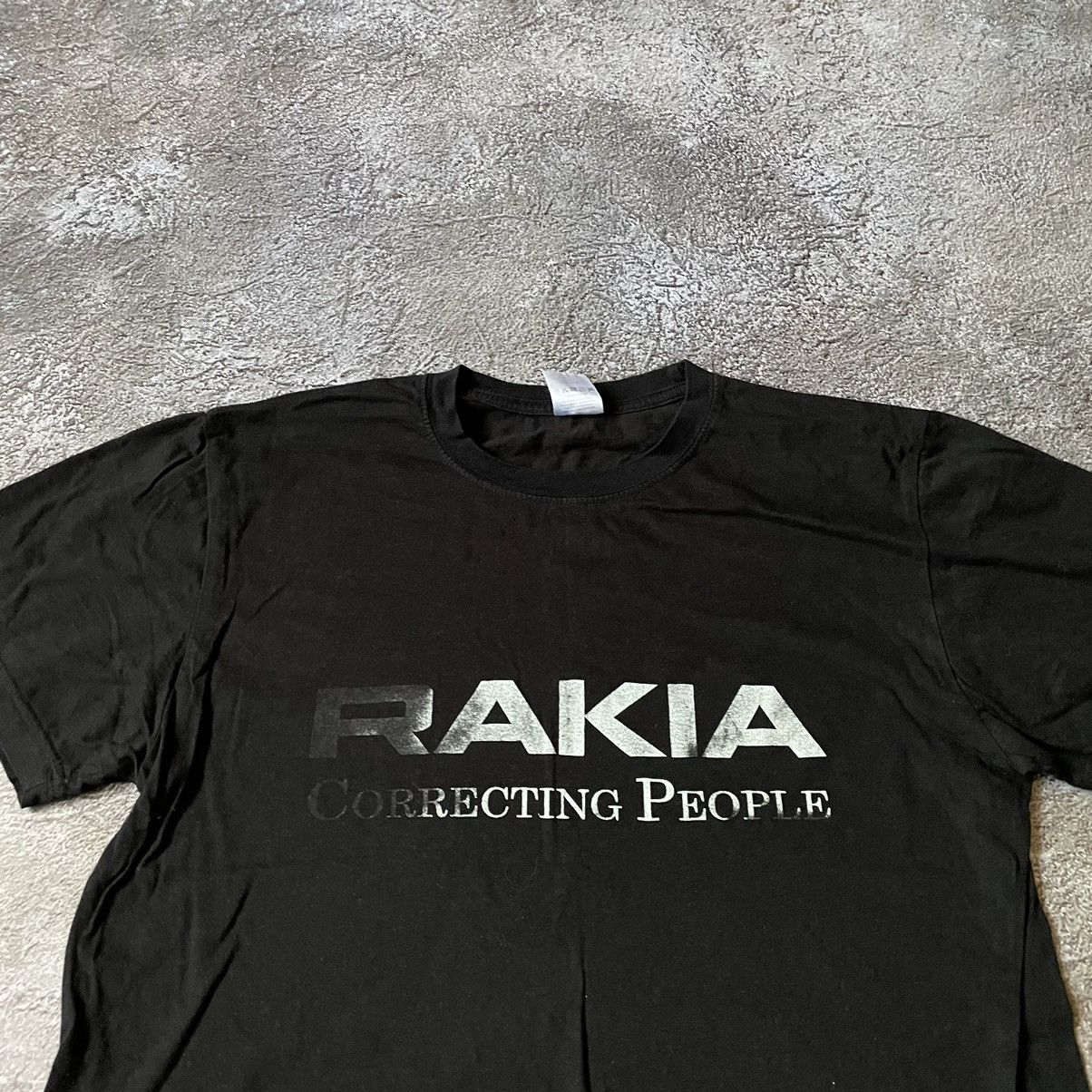 Vintage Vintage Y2K Rakia Graphic Tee Faded Black Streetwear Slim XL Size US XL / EU 56 / 4 - 5 Thumbnail