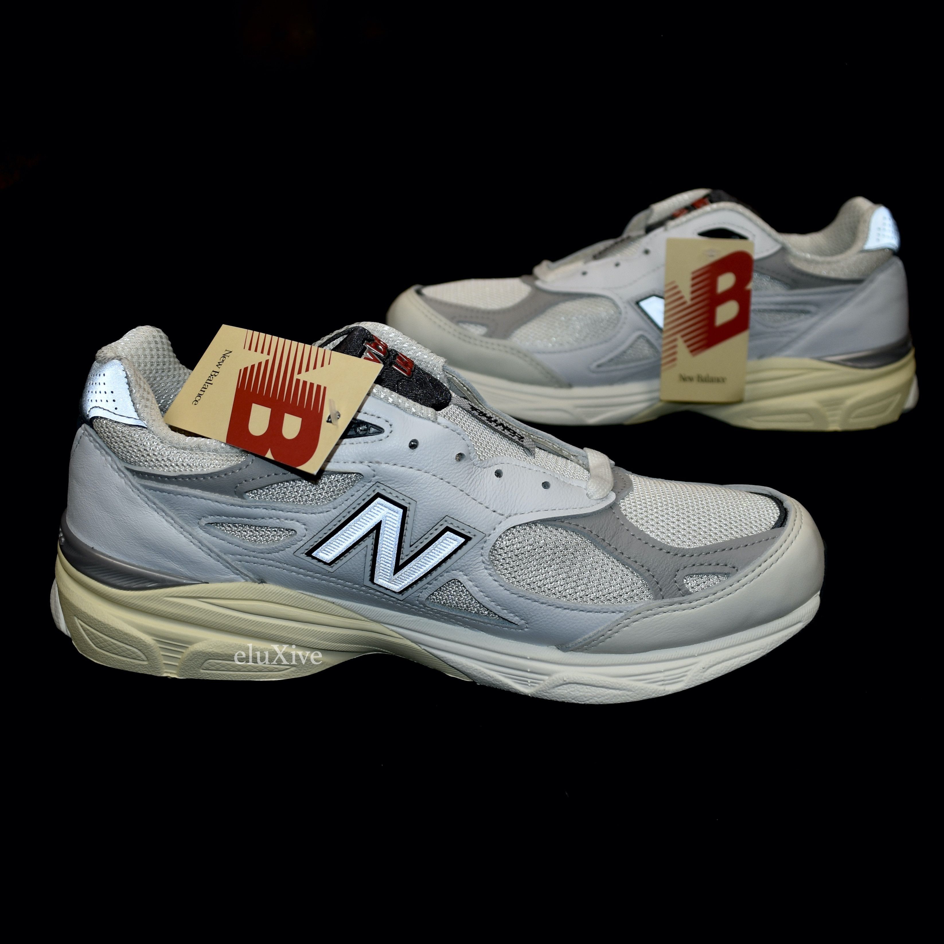 image of New Balance Nb Teddy Santis 990 Tg3 Made In Usa 'sea Salt' White Shoes, Men's (Size 10)