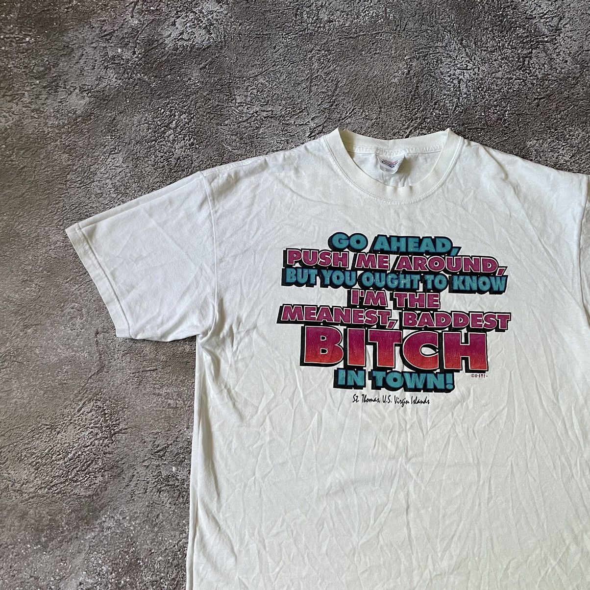Vintage Vintage Y2K Sun Faded Graphic Tee Humor Streetwear Boxy XL Size US XL / EU 56 / 4 - 4 Thumbnail