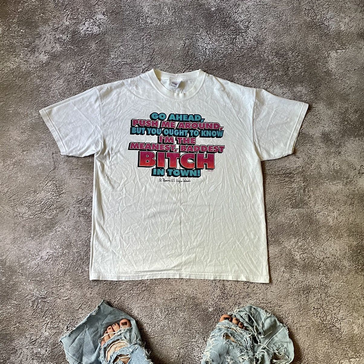 Vintage Vintage Y2K Sun Faded Graphic Tee Humor Streetwear Boxy XL Size US XL / EU 56 / 4 - 1 Thumbnail