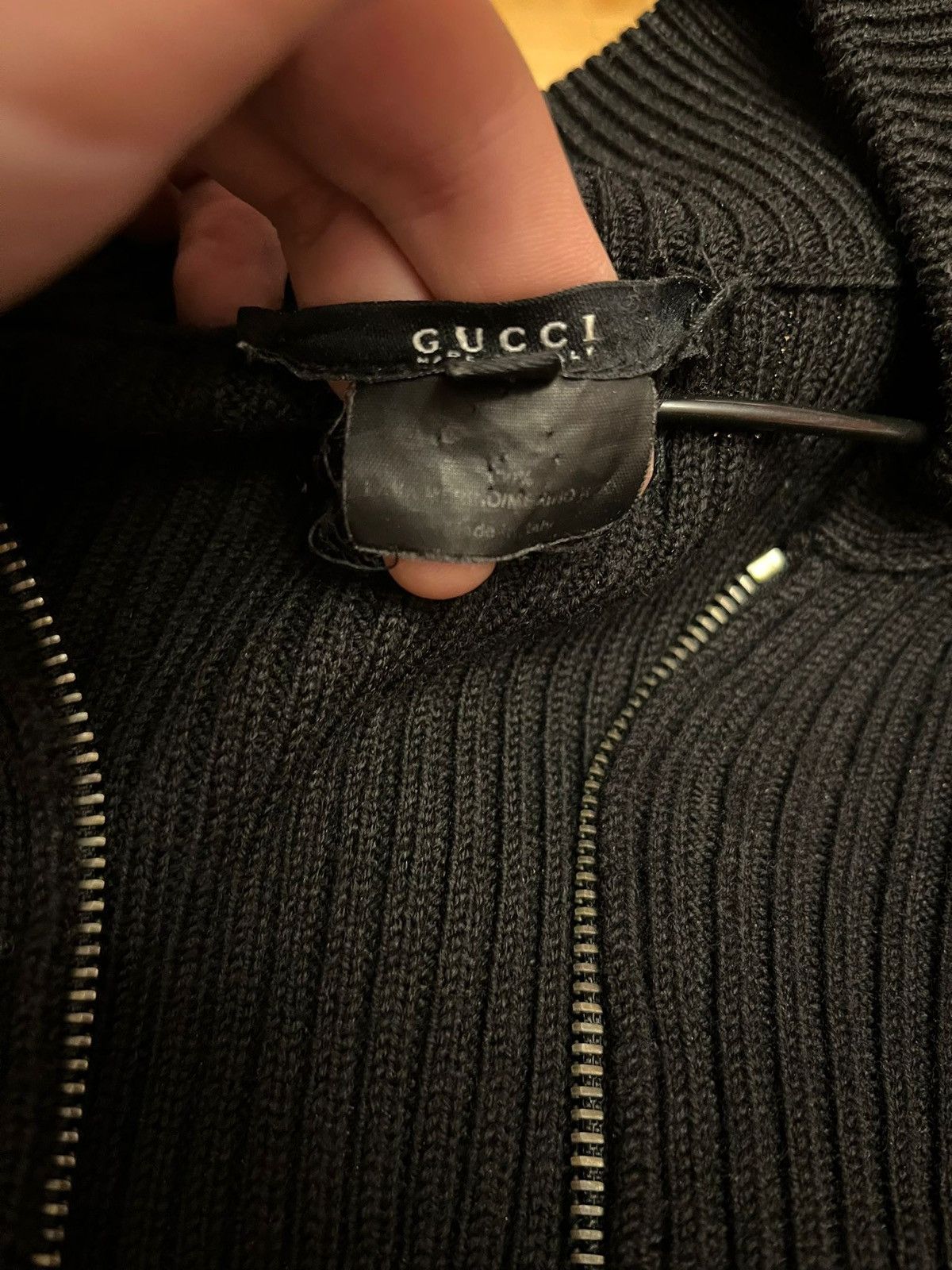 Designer GUCCI ZIP SWEATER VINTAGE Size US L / EU 52-54 / 3 - 3 Thumbnail