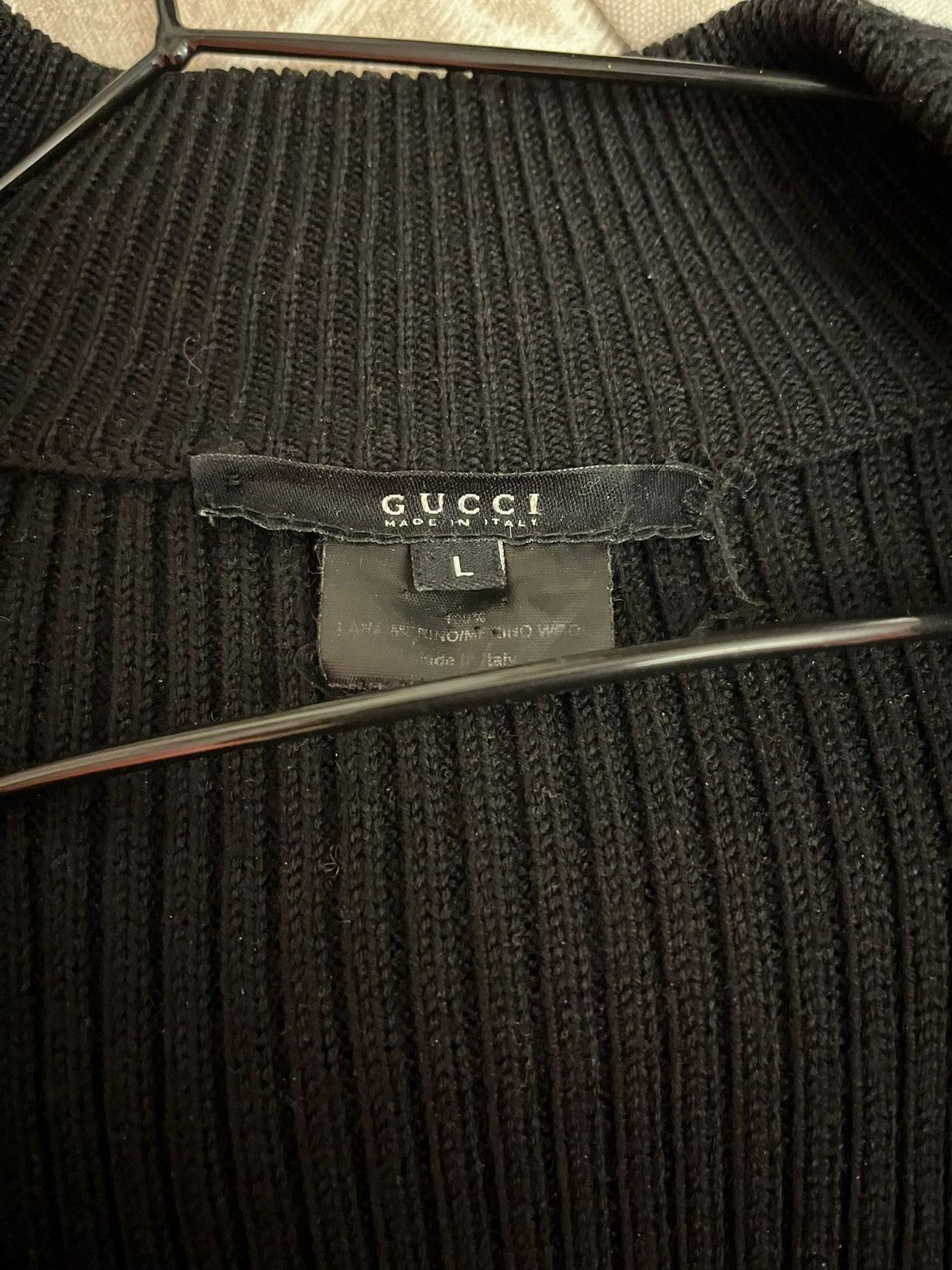 Designer GUCCI ZIP SWEATER VINTAGE Size US L / EU 52-54 / 3 - 2 Thumbnail