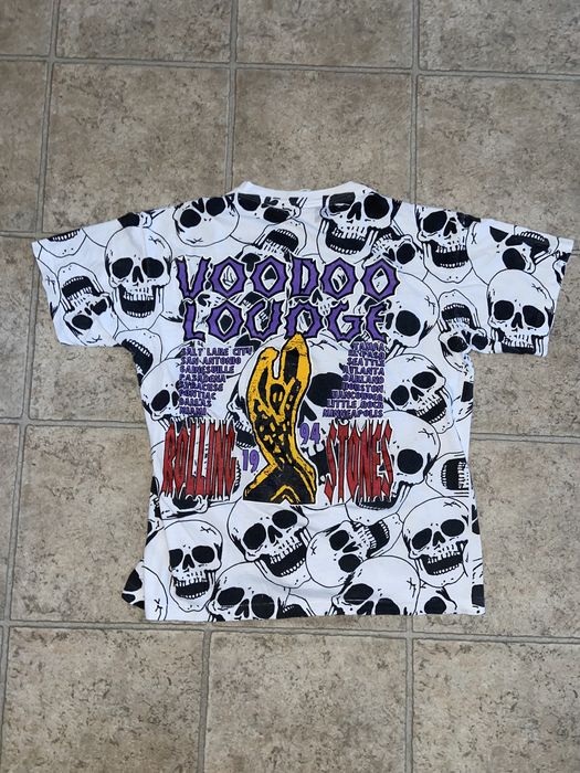 Vintage Vintage 1994 Rolling Stones Voodoo Lounge AOP Tee Shirt | Grailed