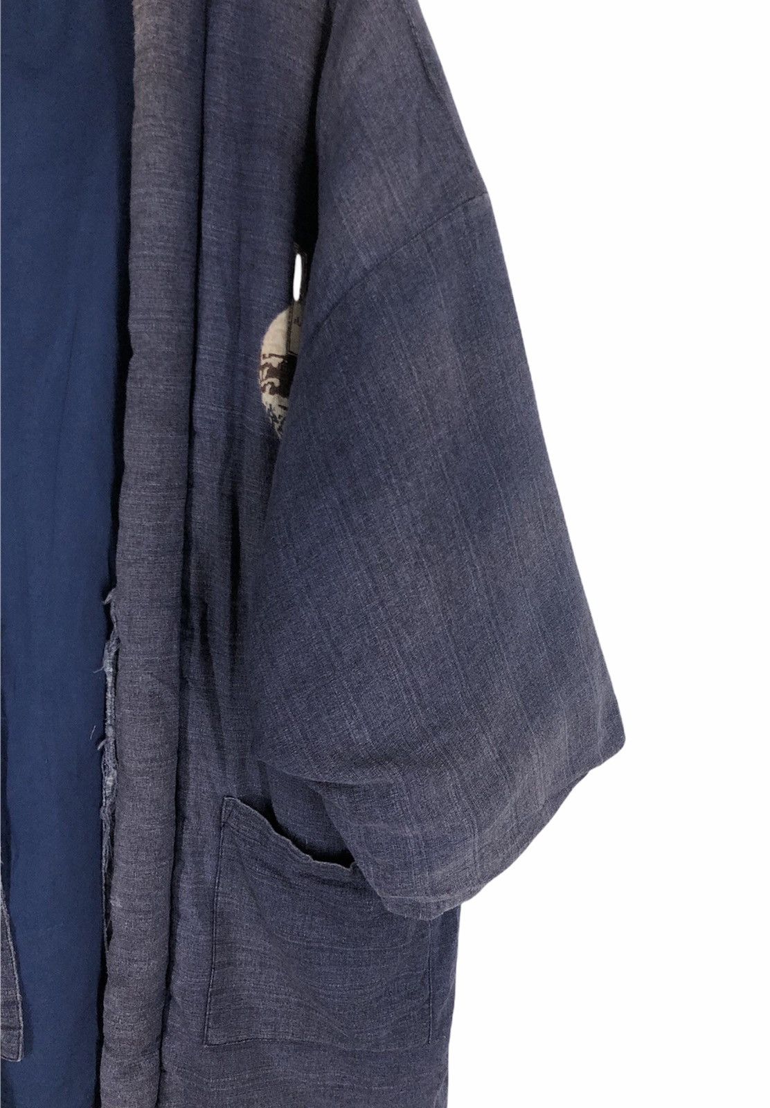 Indigo × Vintage Mountain Graphic Kimono Hanten Jacket Size US L / EU 52-54 / 3 - 9 Thumbnail
