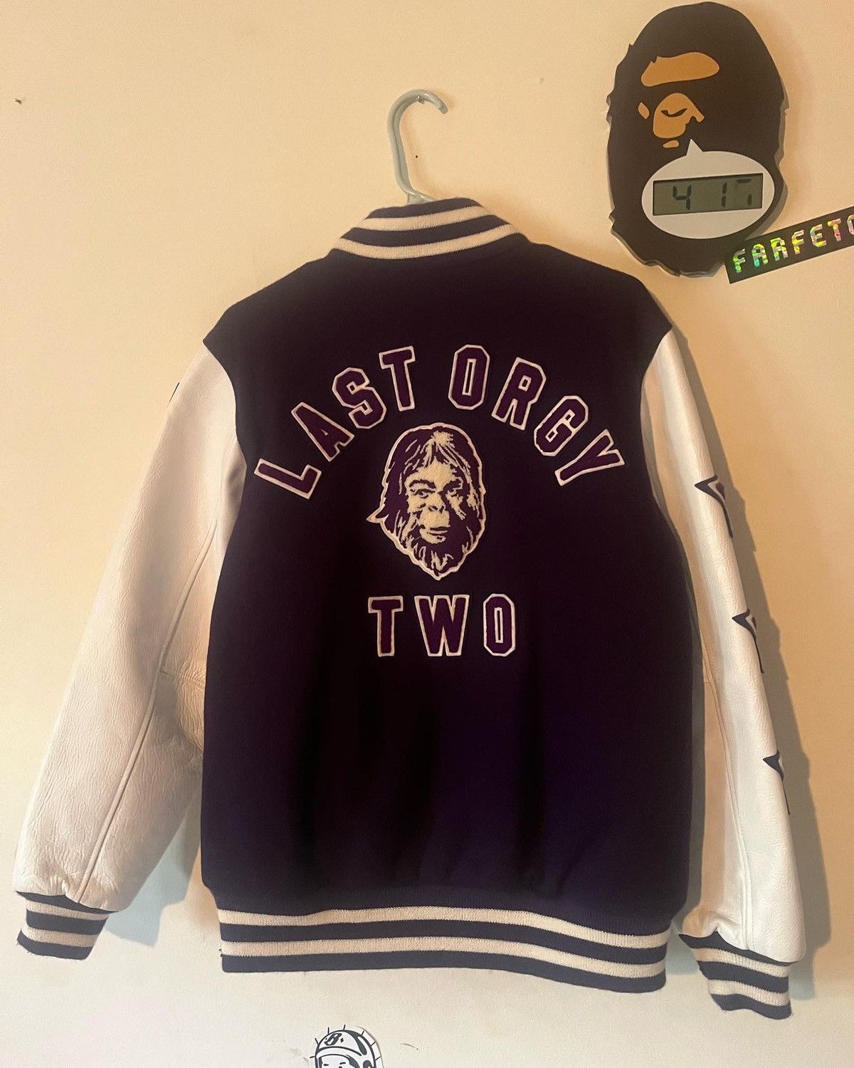 Undercover Bape x Undercover Last Orgy 2 Varsity Jacket | Grailed