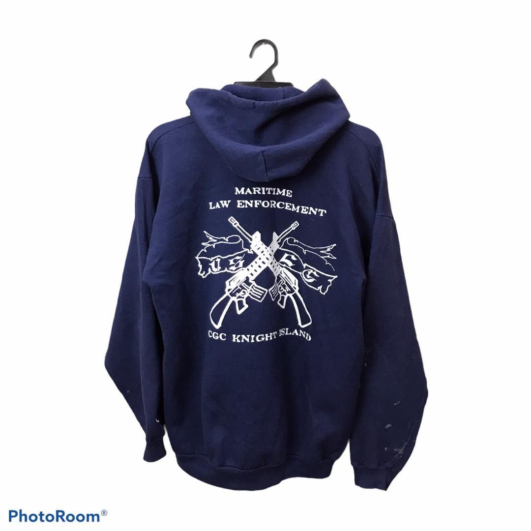 Champion × Vintage Distressed Champion X Maritime Law Enforcement hoodie Size US L / EU 52-54 / 3 - 1 Thumbnail