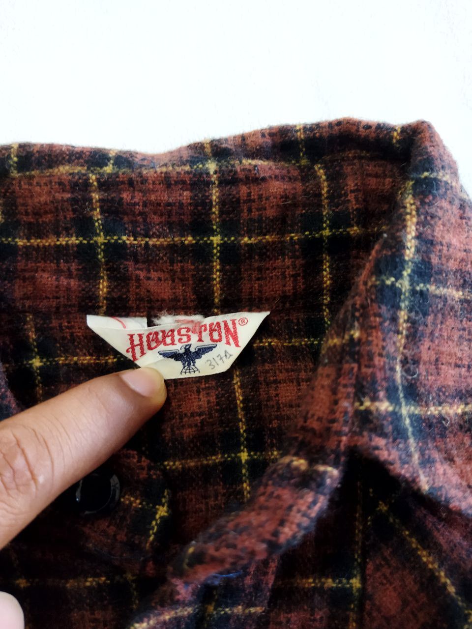 Japanese Brand Vintage Houston Japan Wool Shirt Size US M / EU 48-50 / 2 - 6 Thumbnail