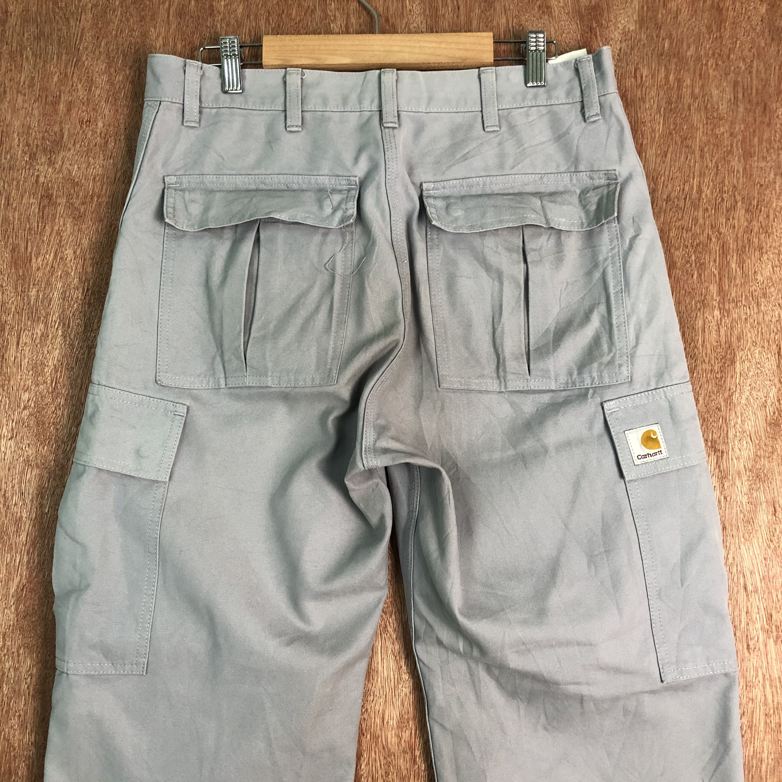 Carhartt DLL CarHart Grey Multipocket workers Cargo Pants #C109 Size US 31 - 9 Thumbnail